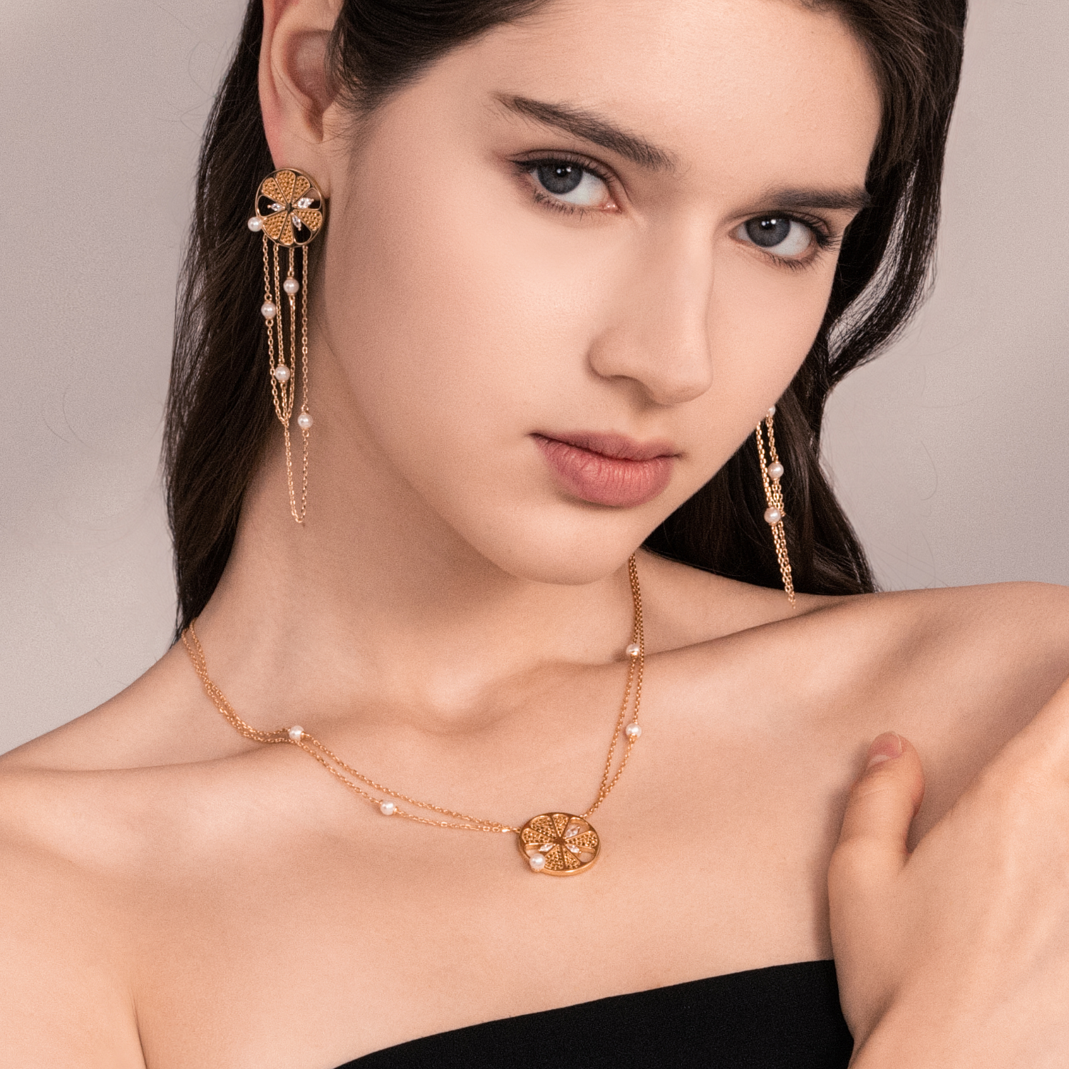Lemon Layered Necklace