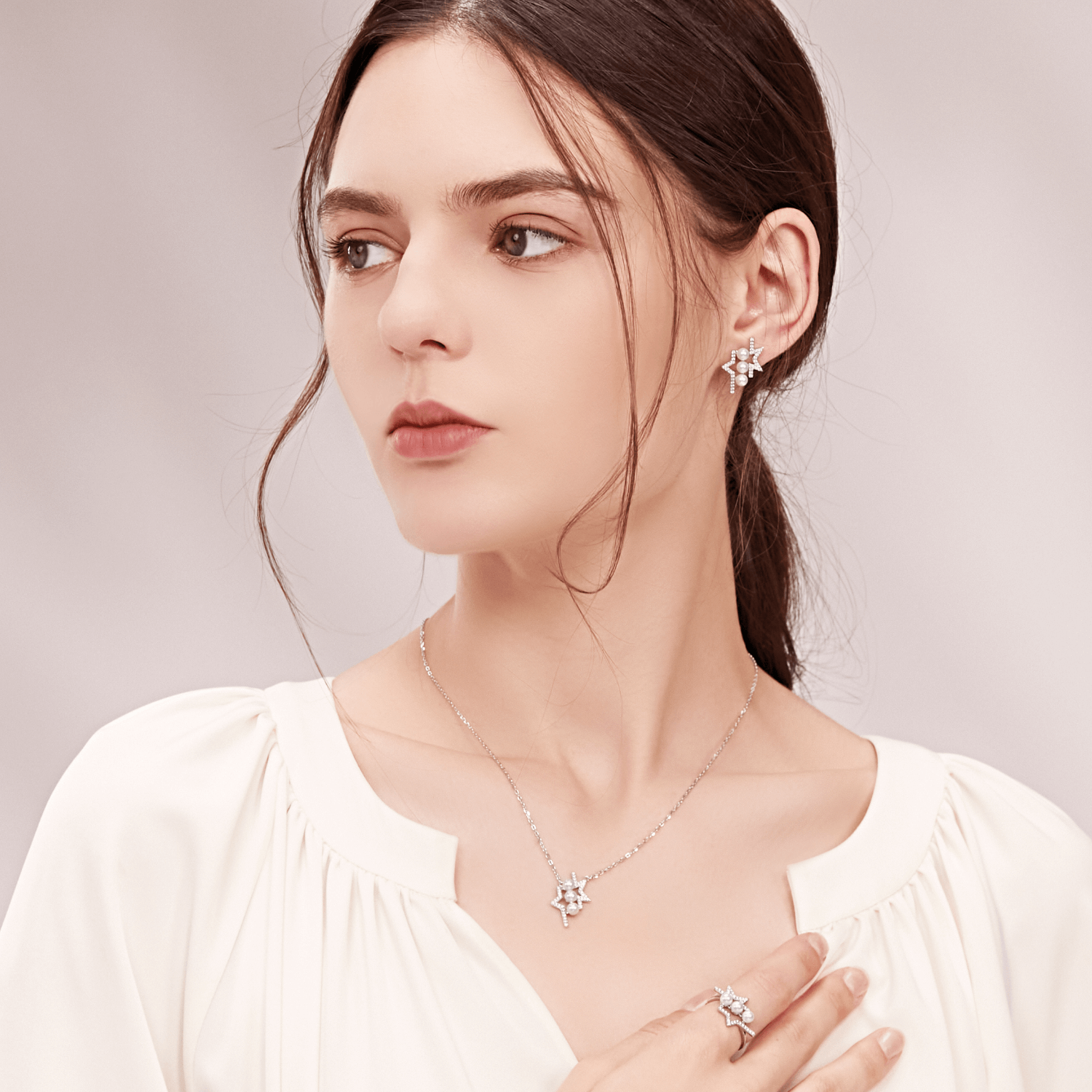 Starry Sky Stud Earrings