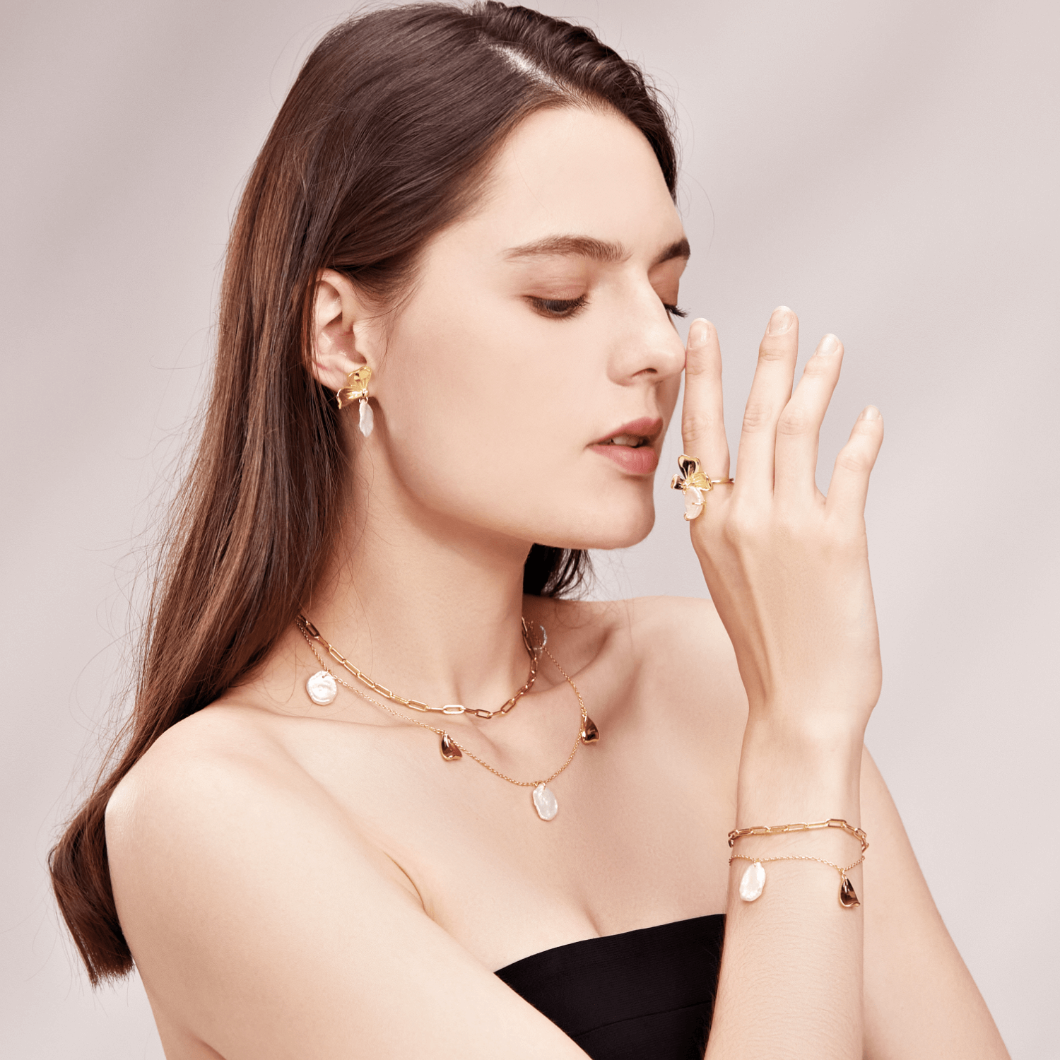 Petal Inlaid Ring