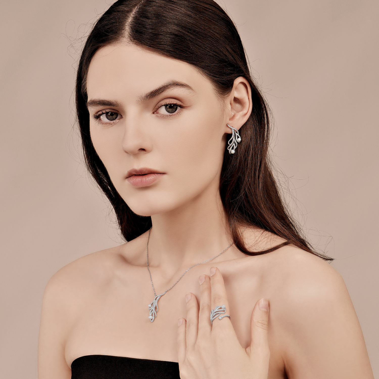 Peacock Feather Stud Earrings