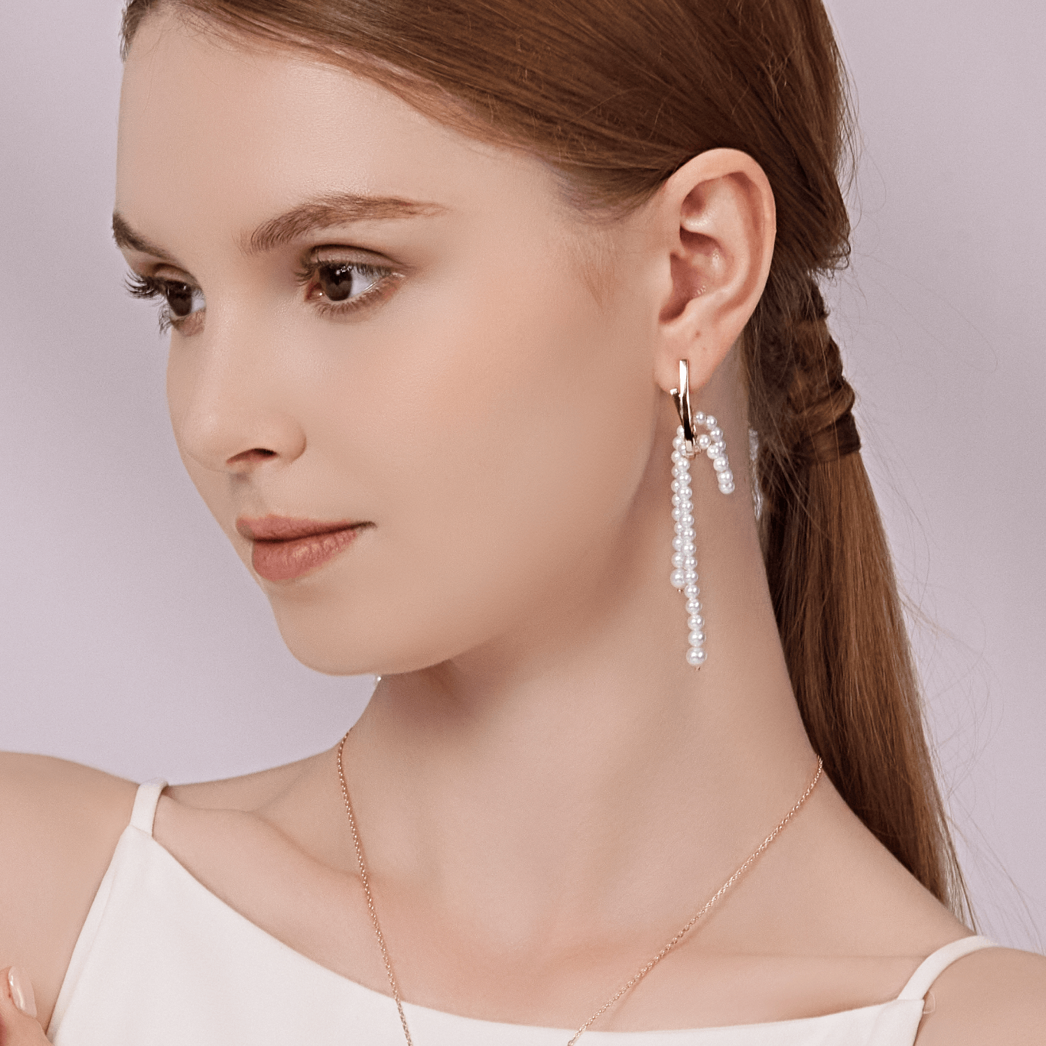 Ribbon Drop Earrings