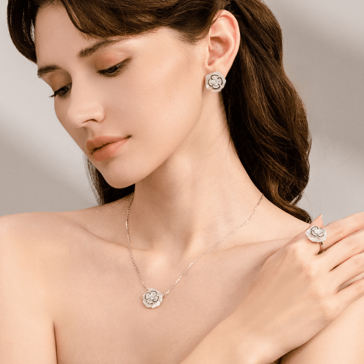 Camellia Pendant Necklace