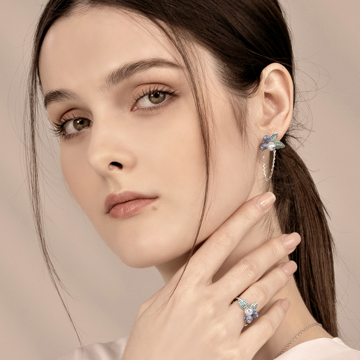 Blueberry Drop Earrings