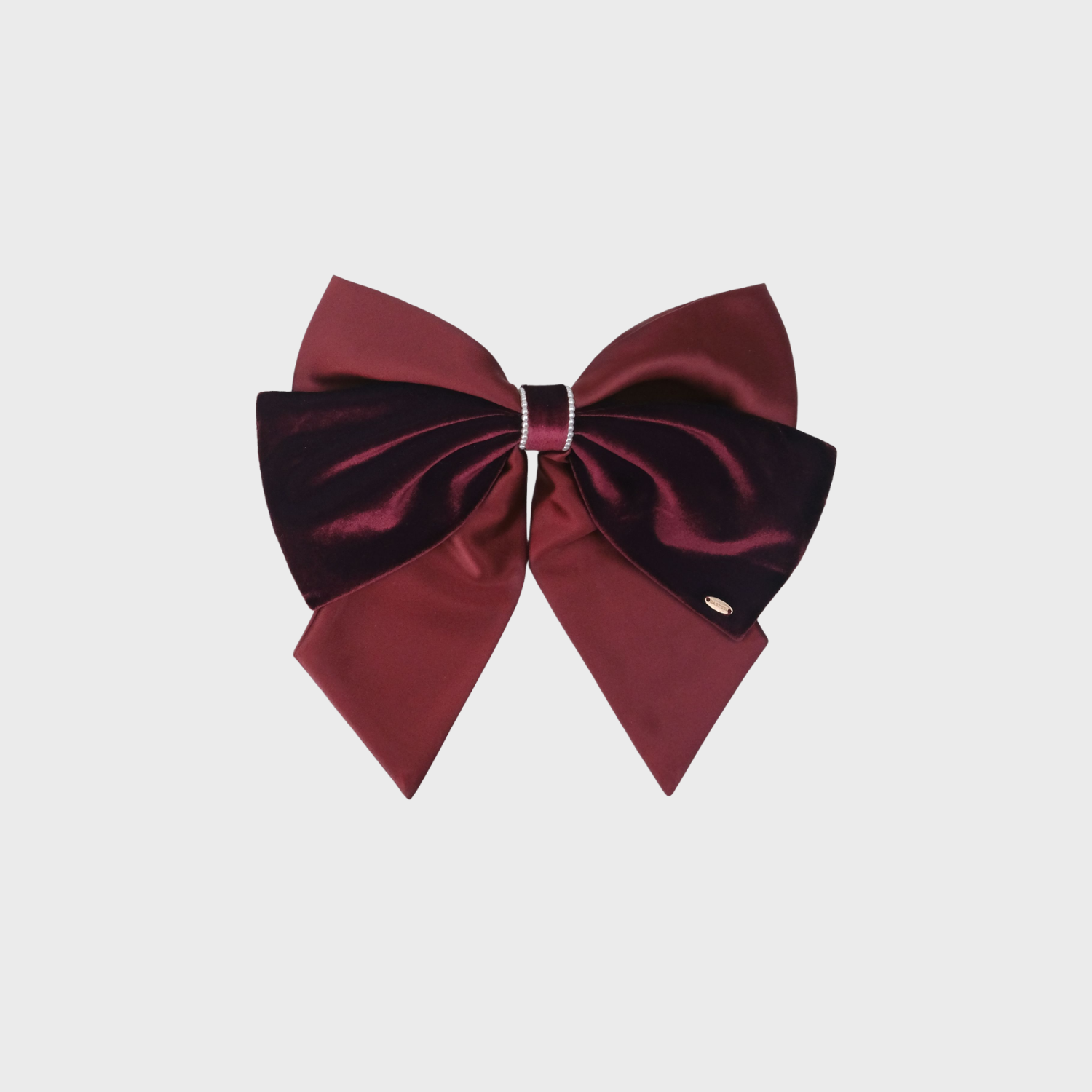 絲絲珍珠大號彈簧夾(拼絨雙串珠)