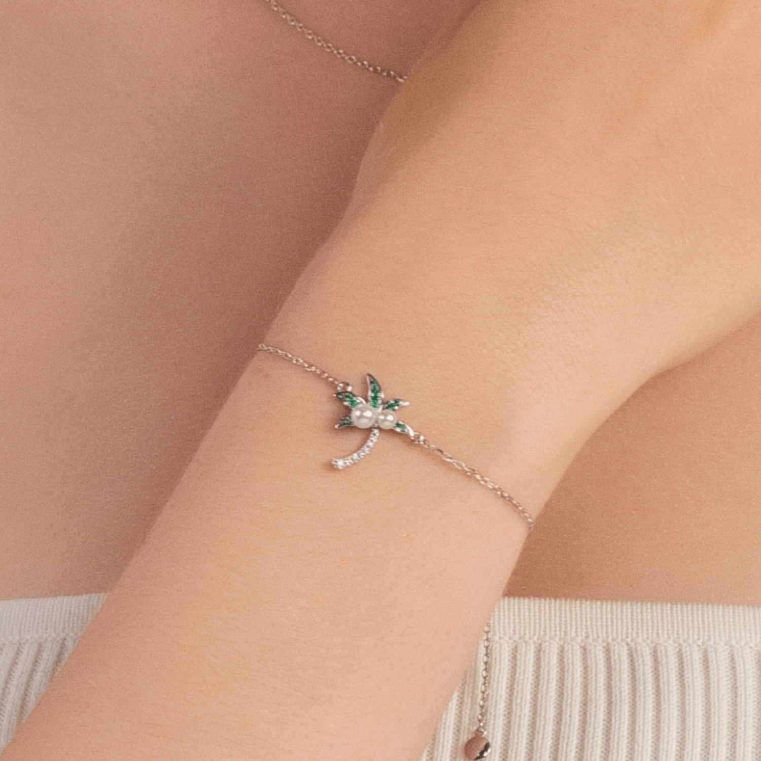 Coconut Tree Pave Bracelet