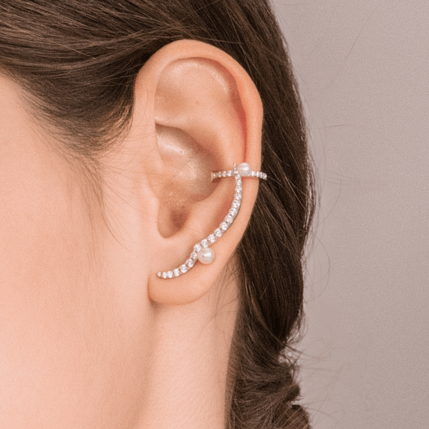 Water Wave Asymmetric Earrings