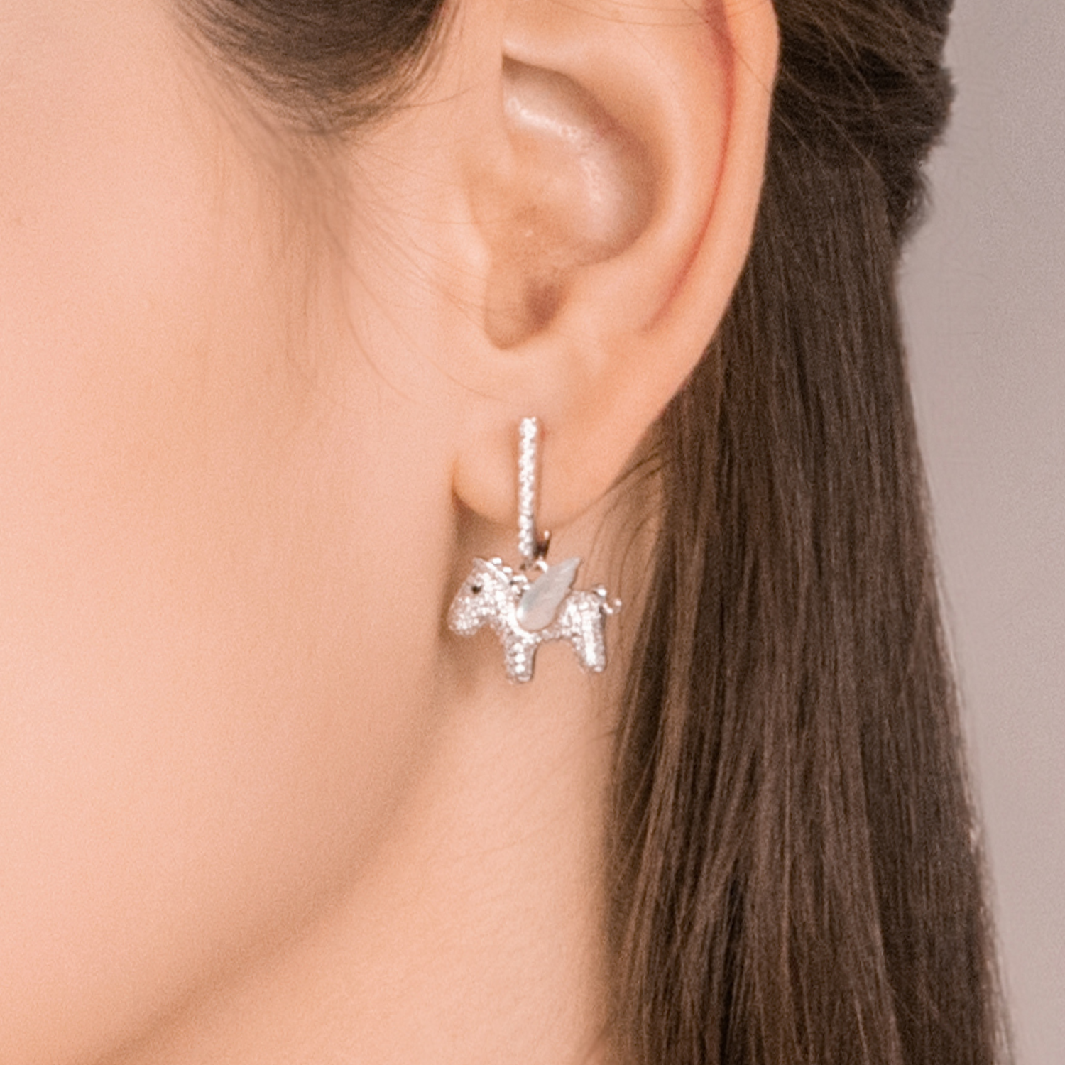 Pony Huggie Earrings