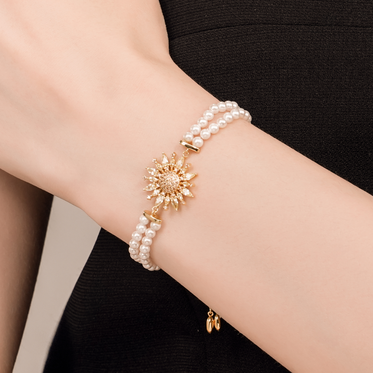 Sunflower Beaded Bracelet (Single)