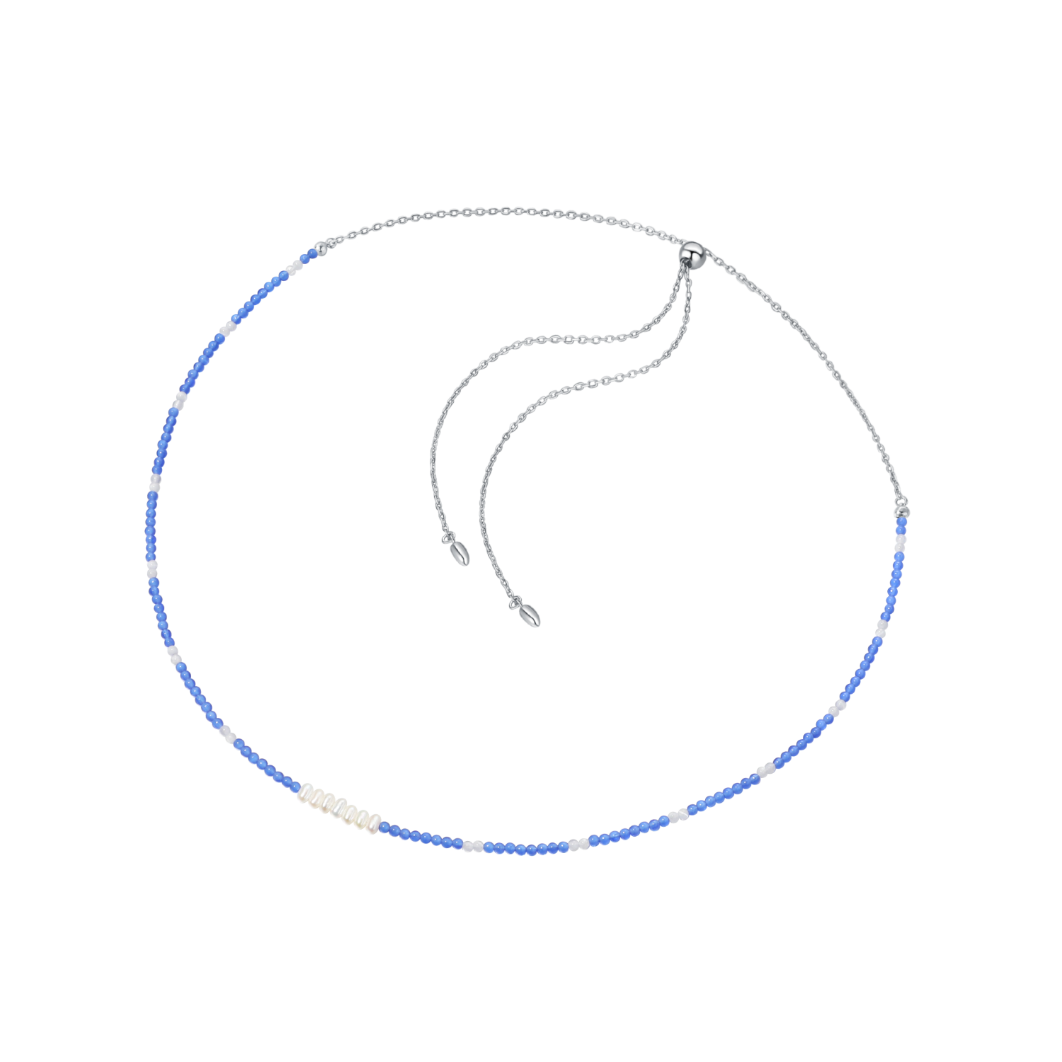 Azure Mists Beaded Necklace