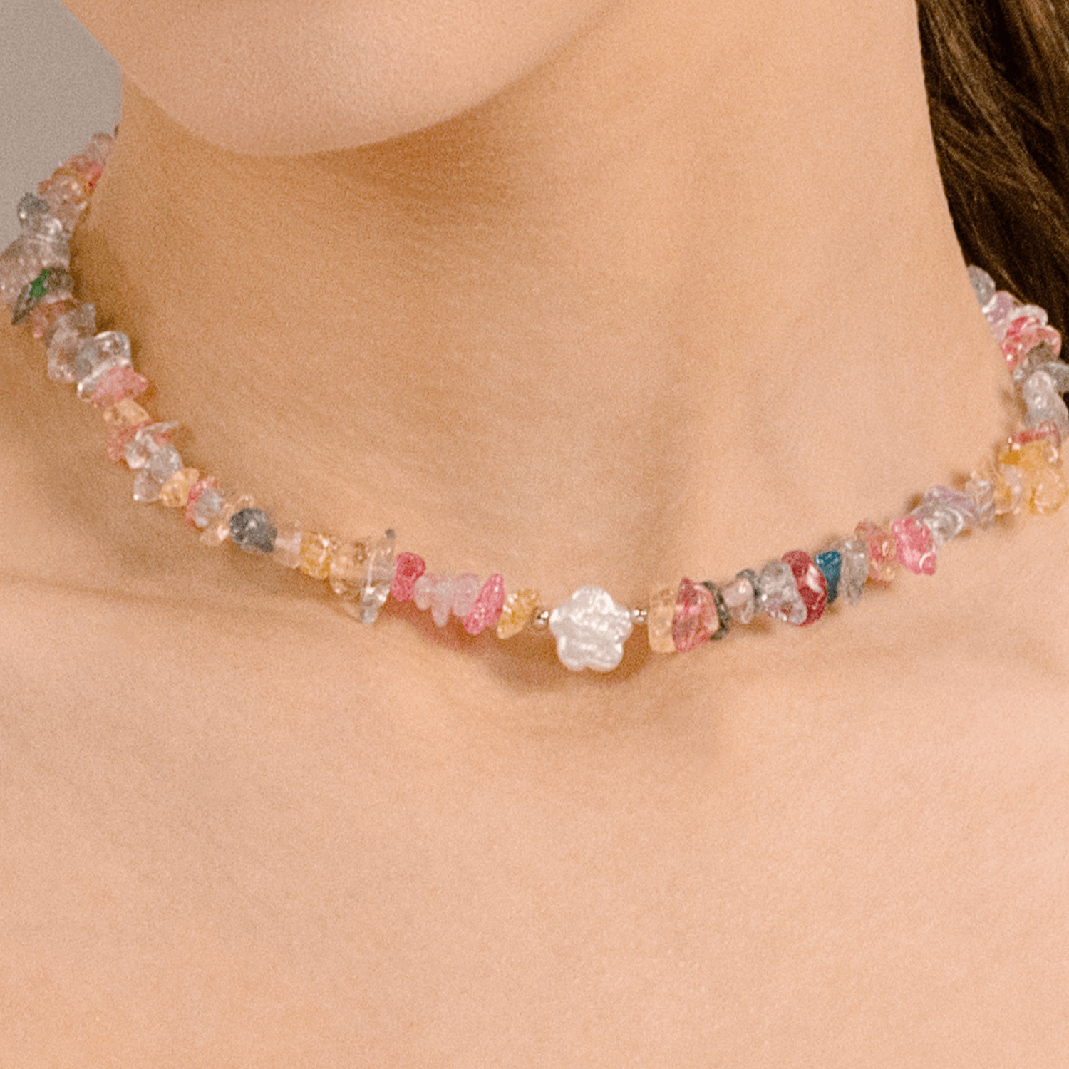 Colorful Petals Beaded Necklace