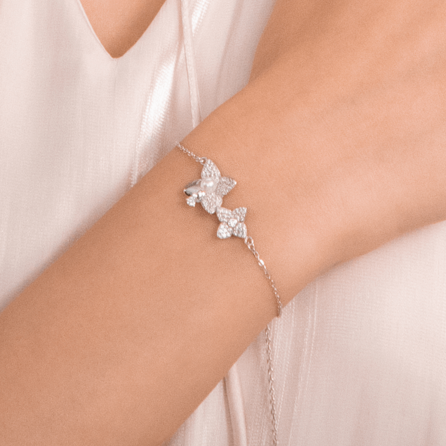 Hydrangea Pave Bracelet