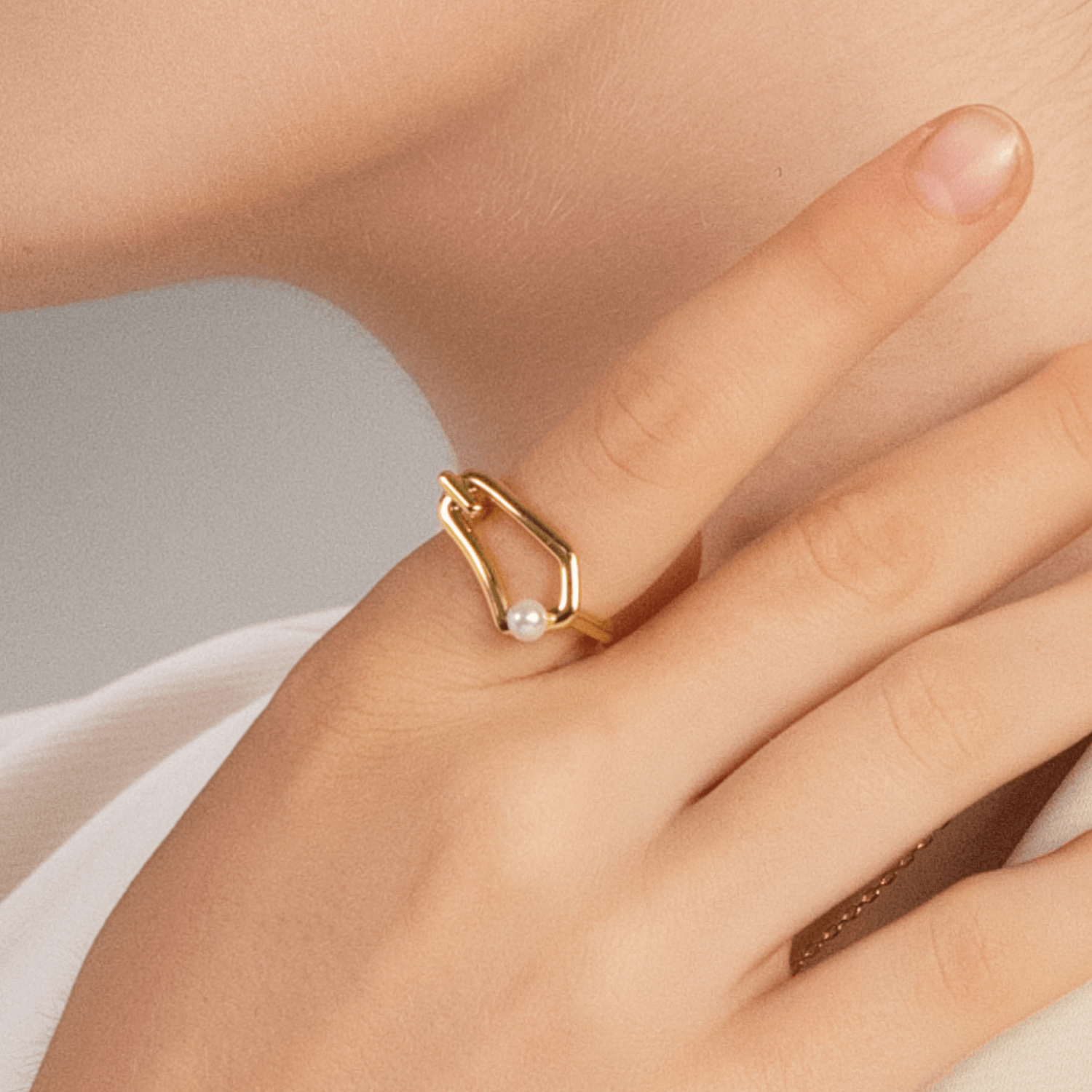 Carabiner Inlaid Ring