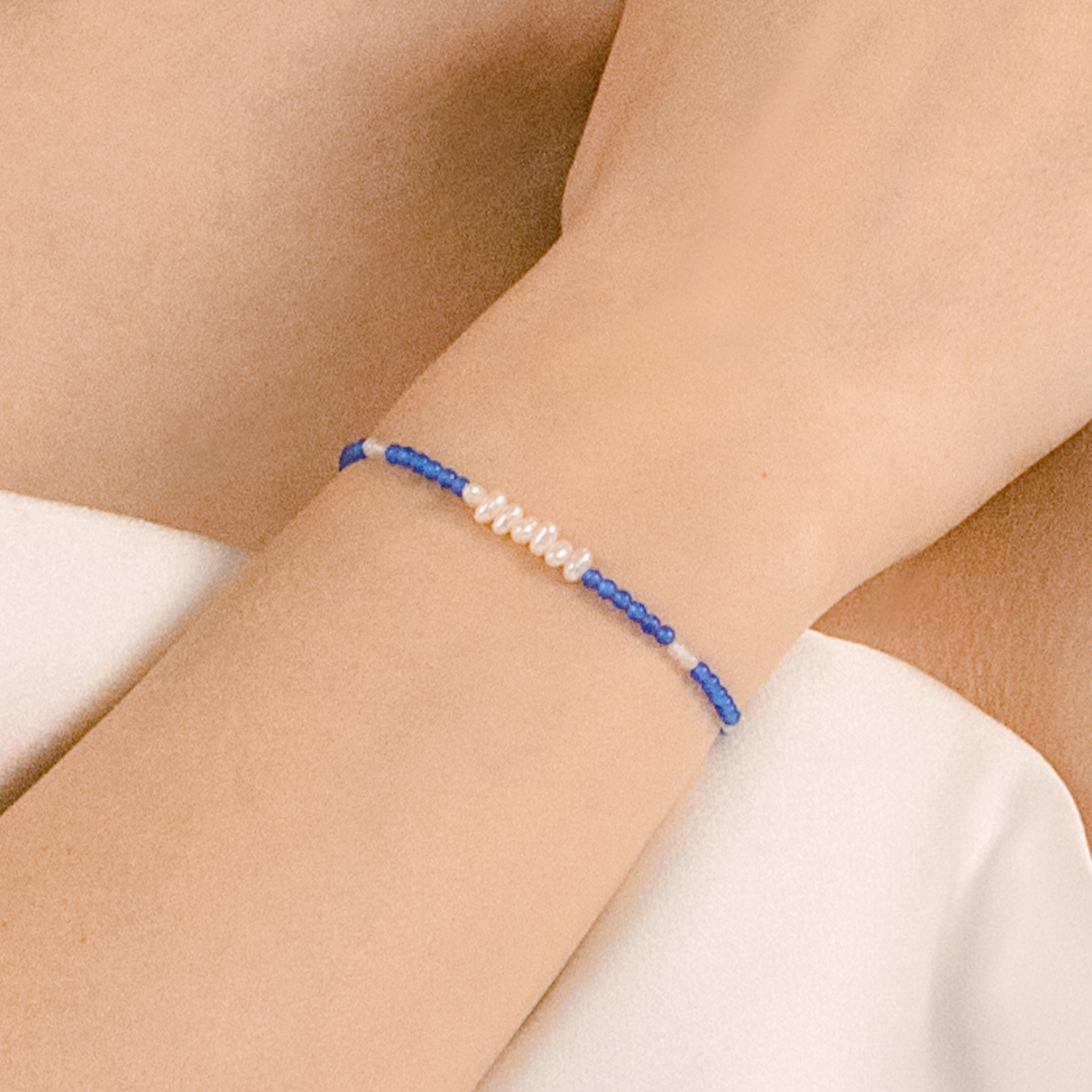 Azure Mists Beaded Bracelet