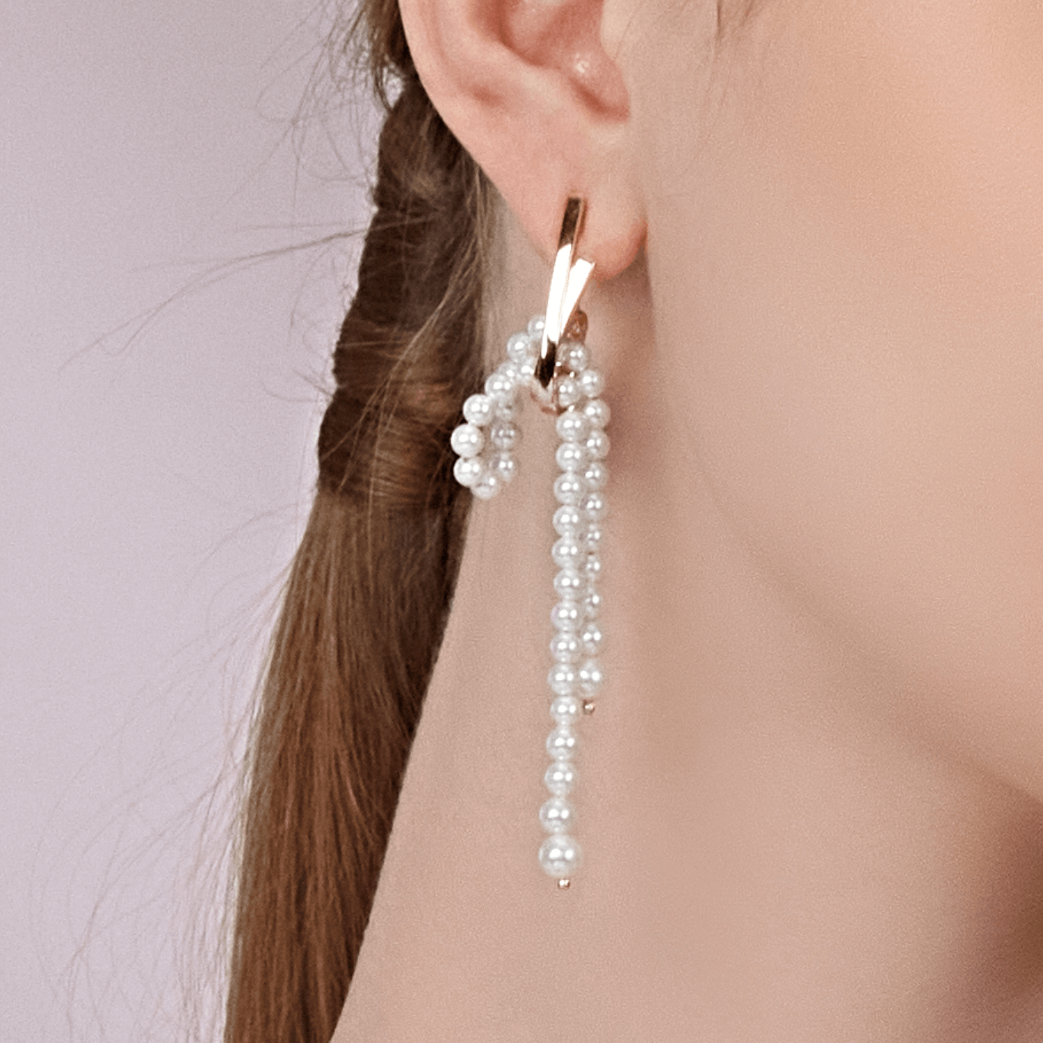 Ribbon Drop Earrings