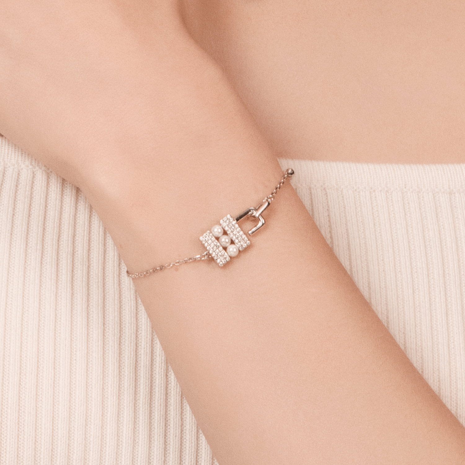 Unlocking Pave Bracelet