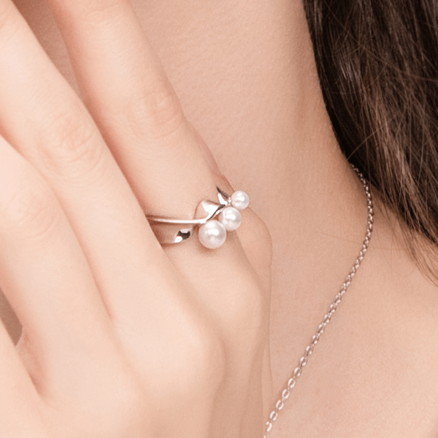 Ocean Wave Inlaid Ring