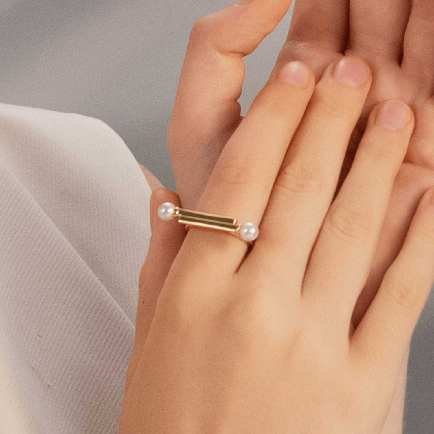 Matchstick Inlaid Ring