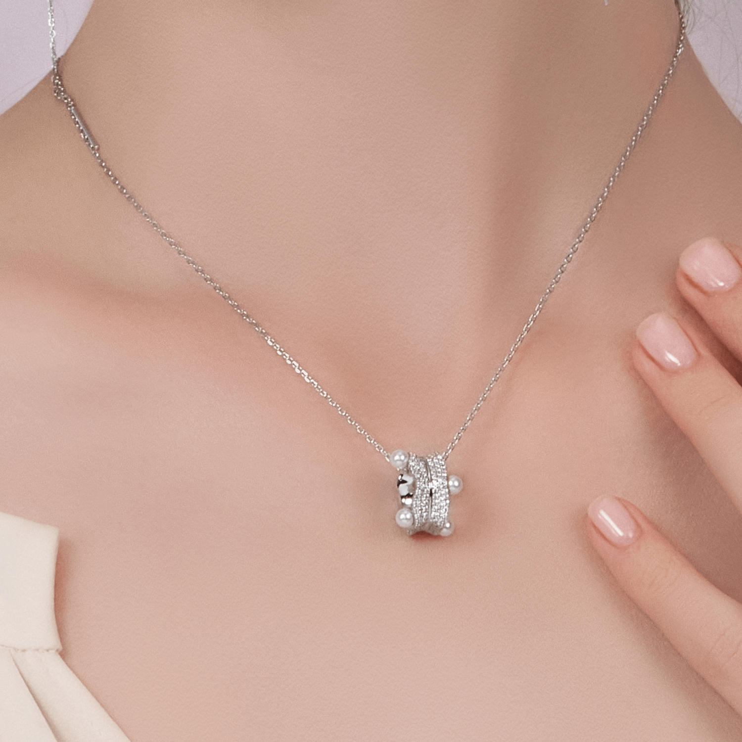 Water Grass Pendant Necklace