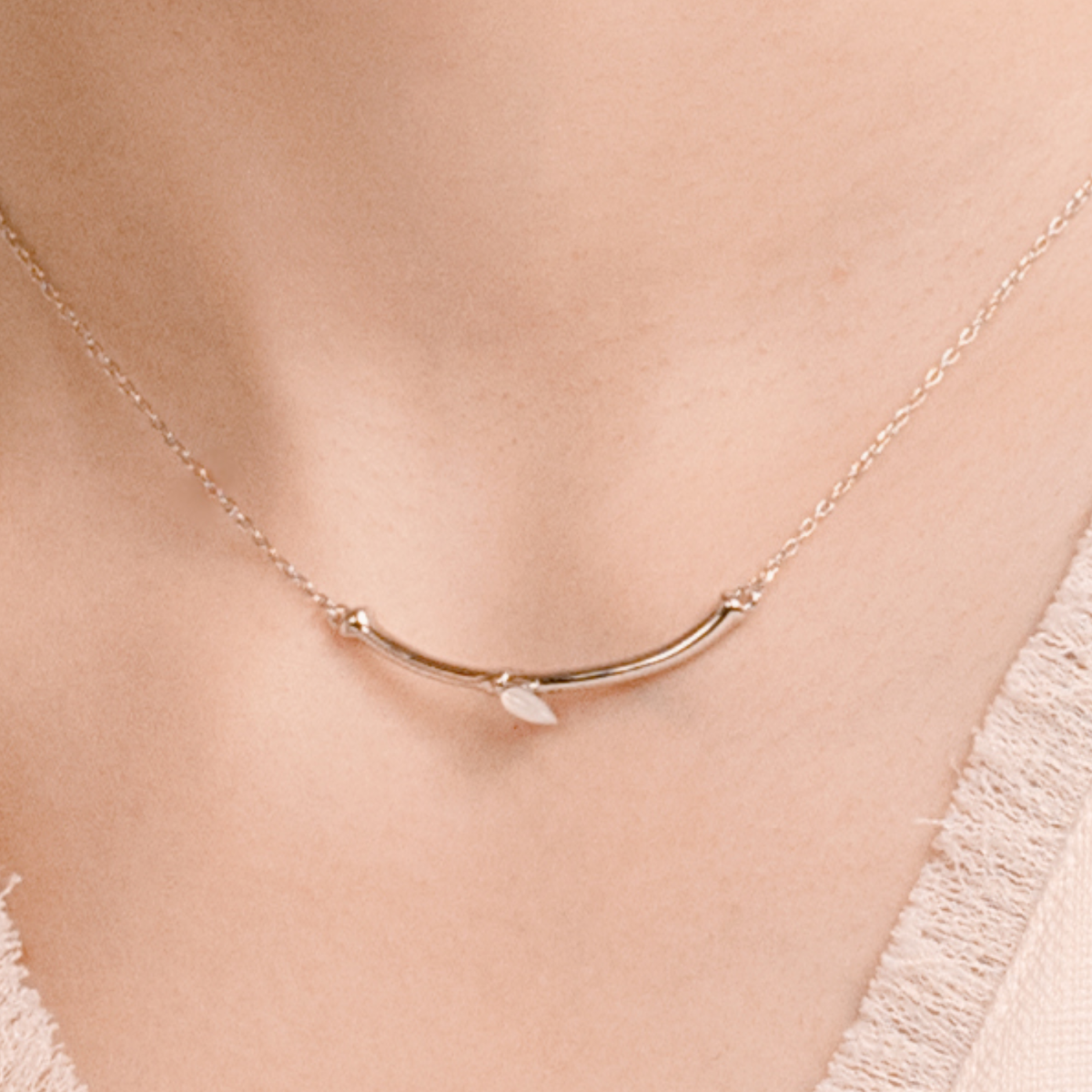 Bamboo Breeze Pendant Necklace