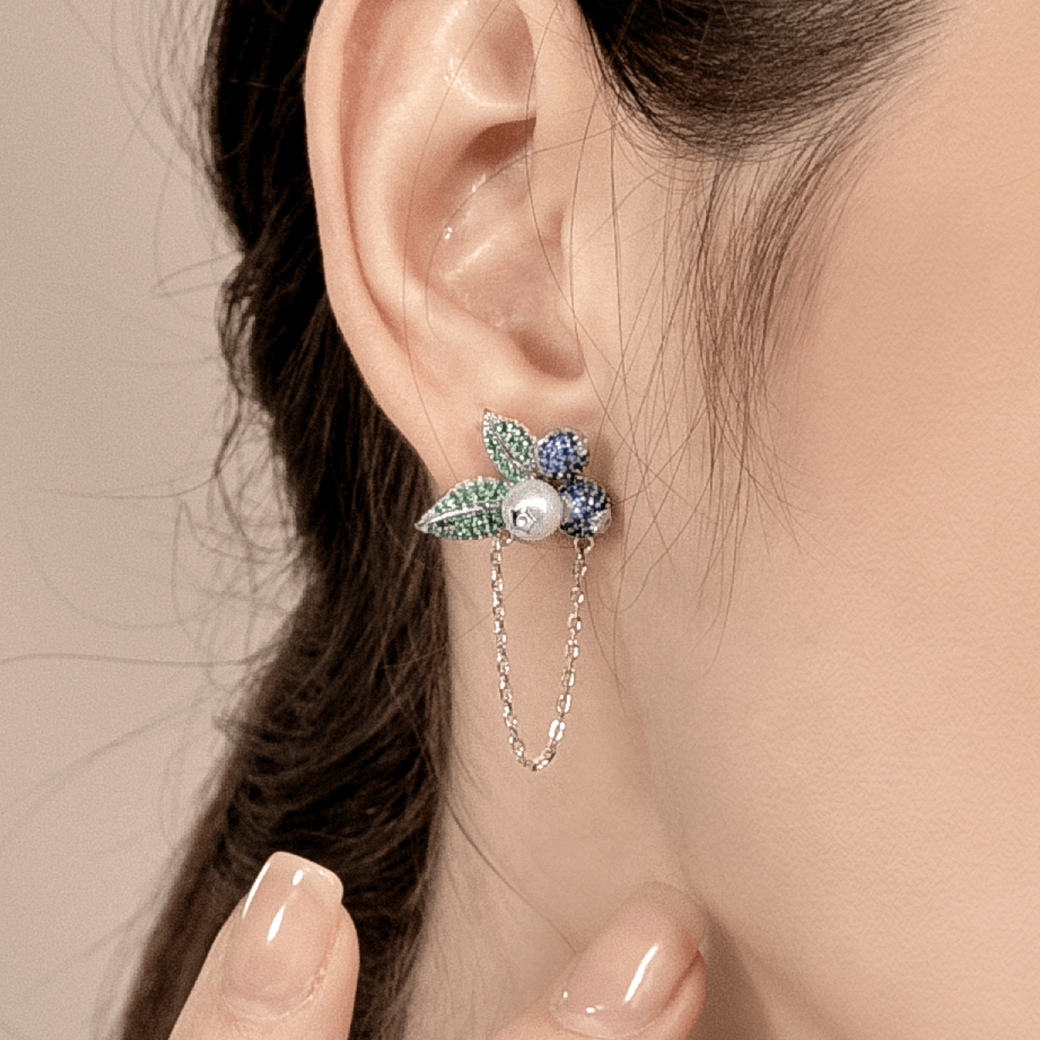 Blueberry Drop Earrings