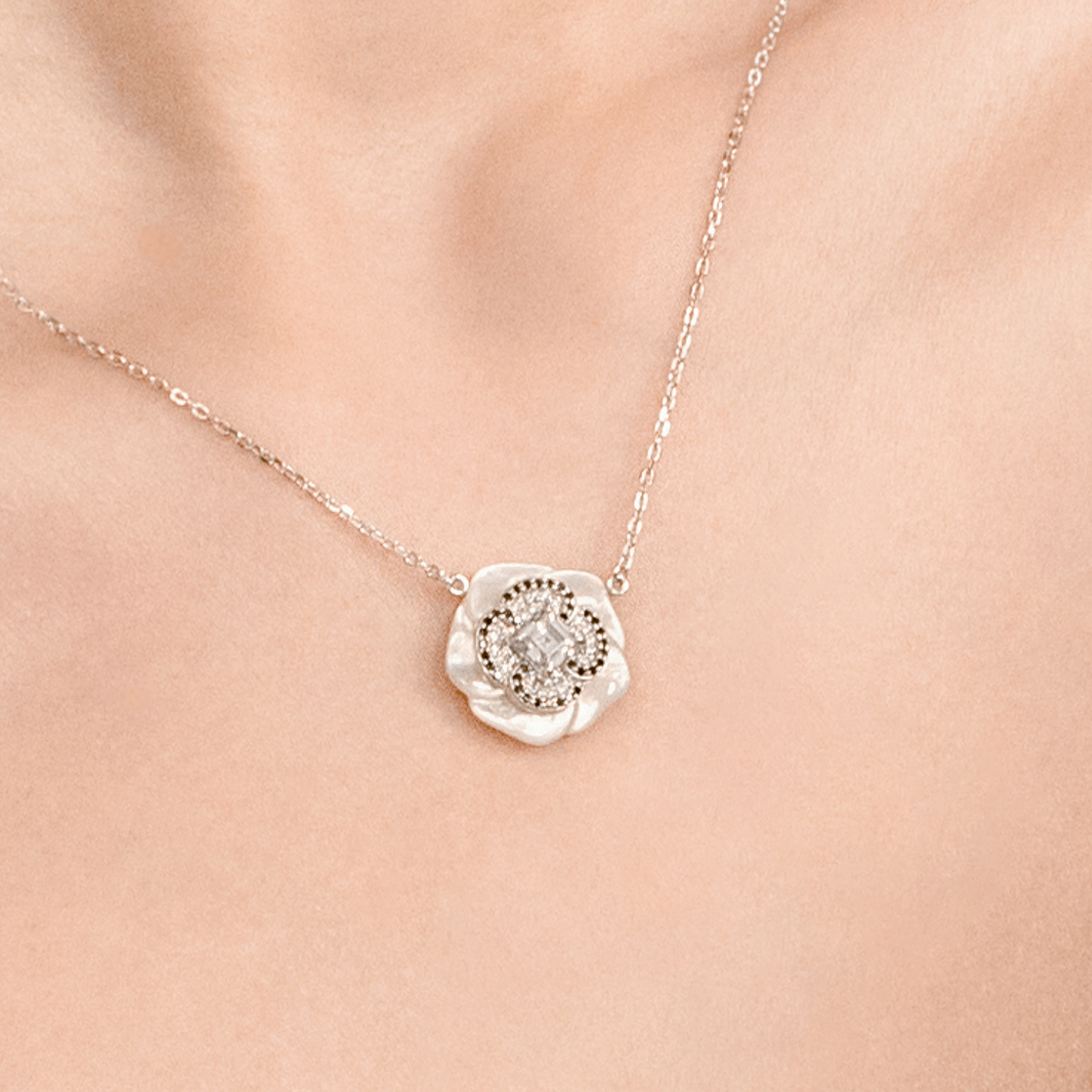 Camellia Pendant Necklace