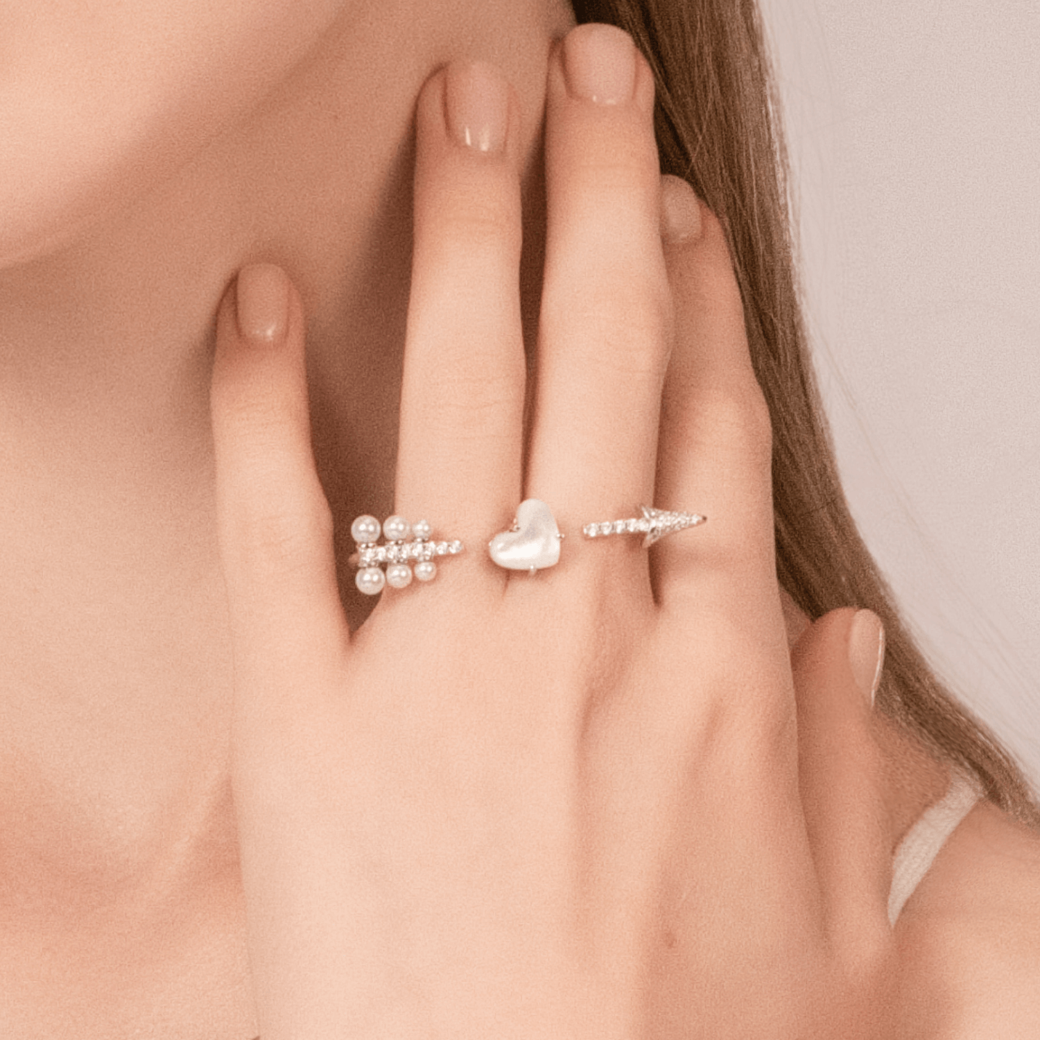 Cupid's arrow Two Finger Ring