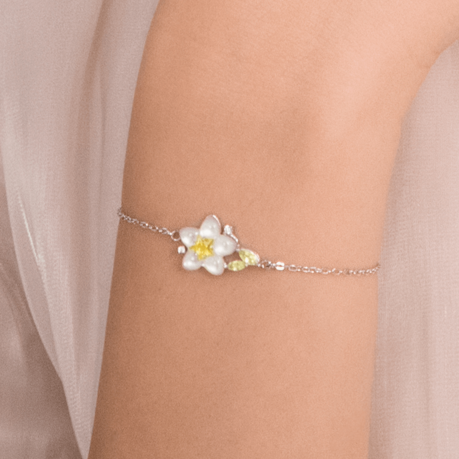 Pear Blossom Inlaid Bracelet