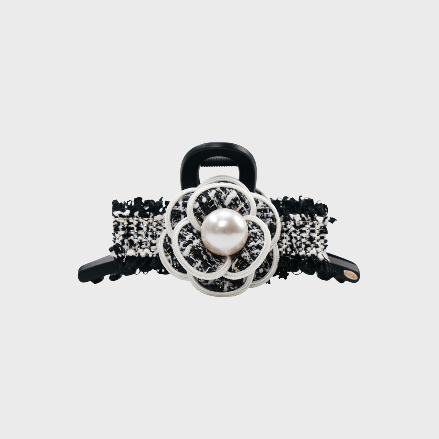 茶茶珍珠超大号抓夹(粗花呢单珠)