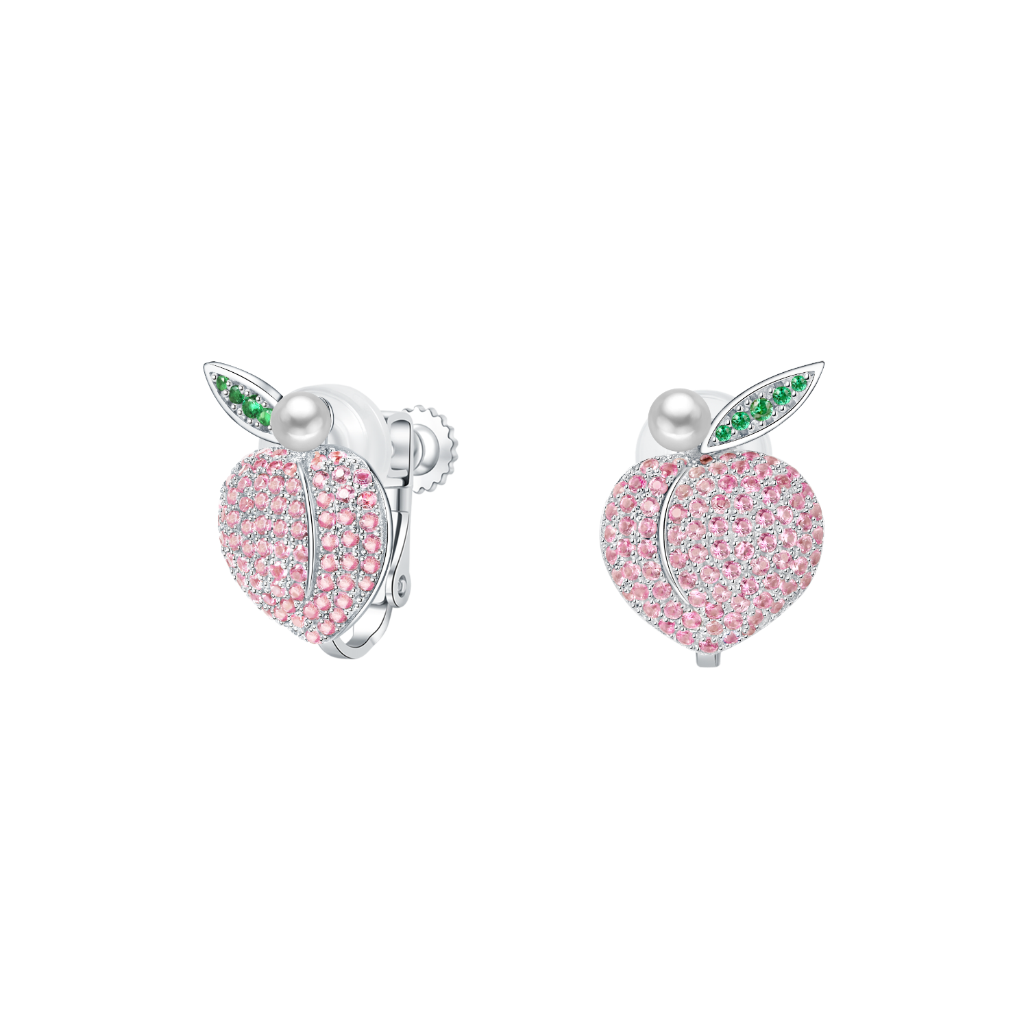 Peach Stud Earrings
