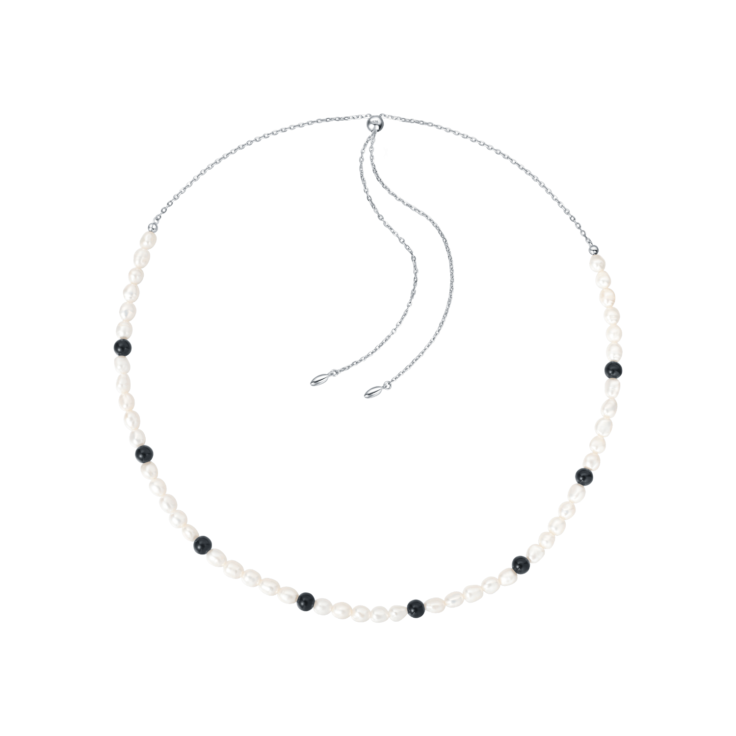 Ink Cloud Beaded Necklace