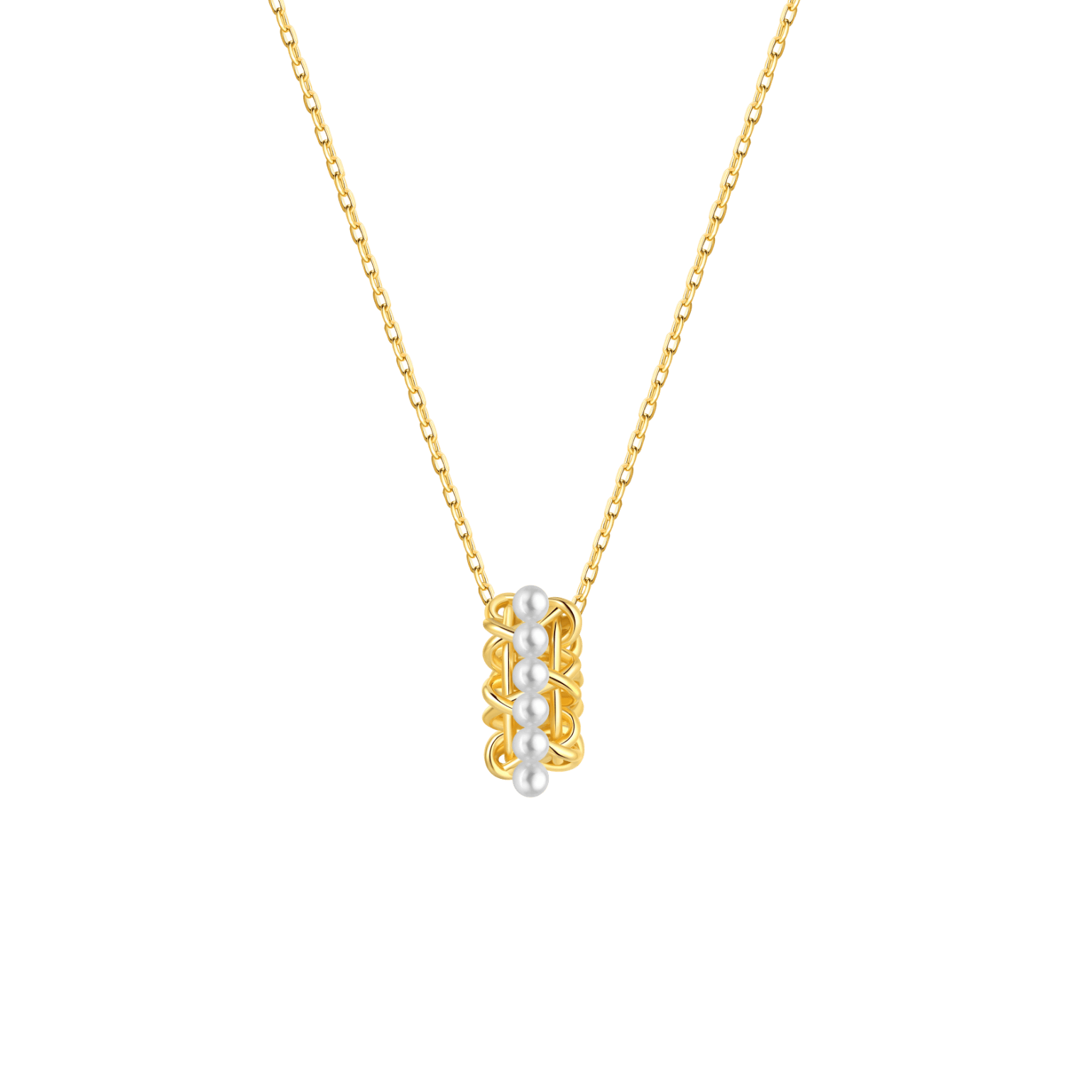 Knitting Pendant Necklace