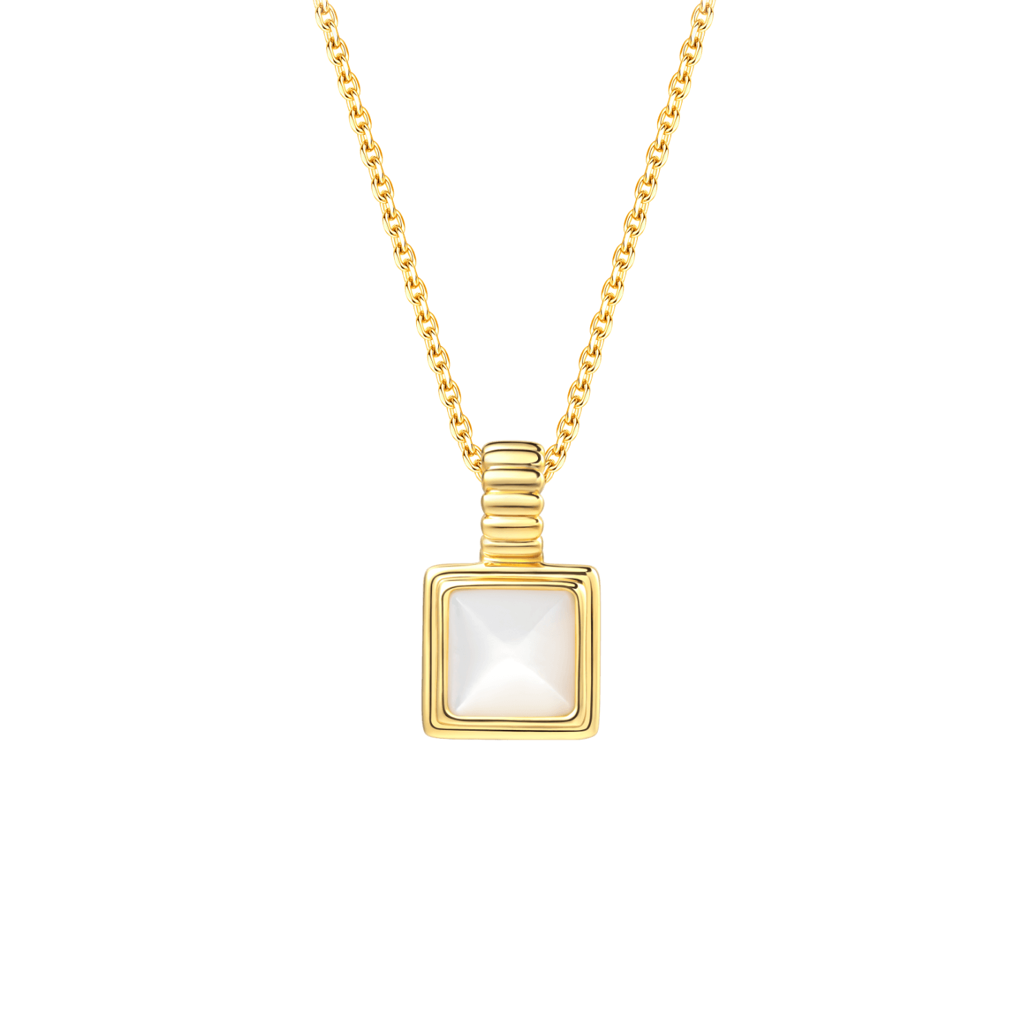 Porcelain Tile Pendant Necklace
