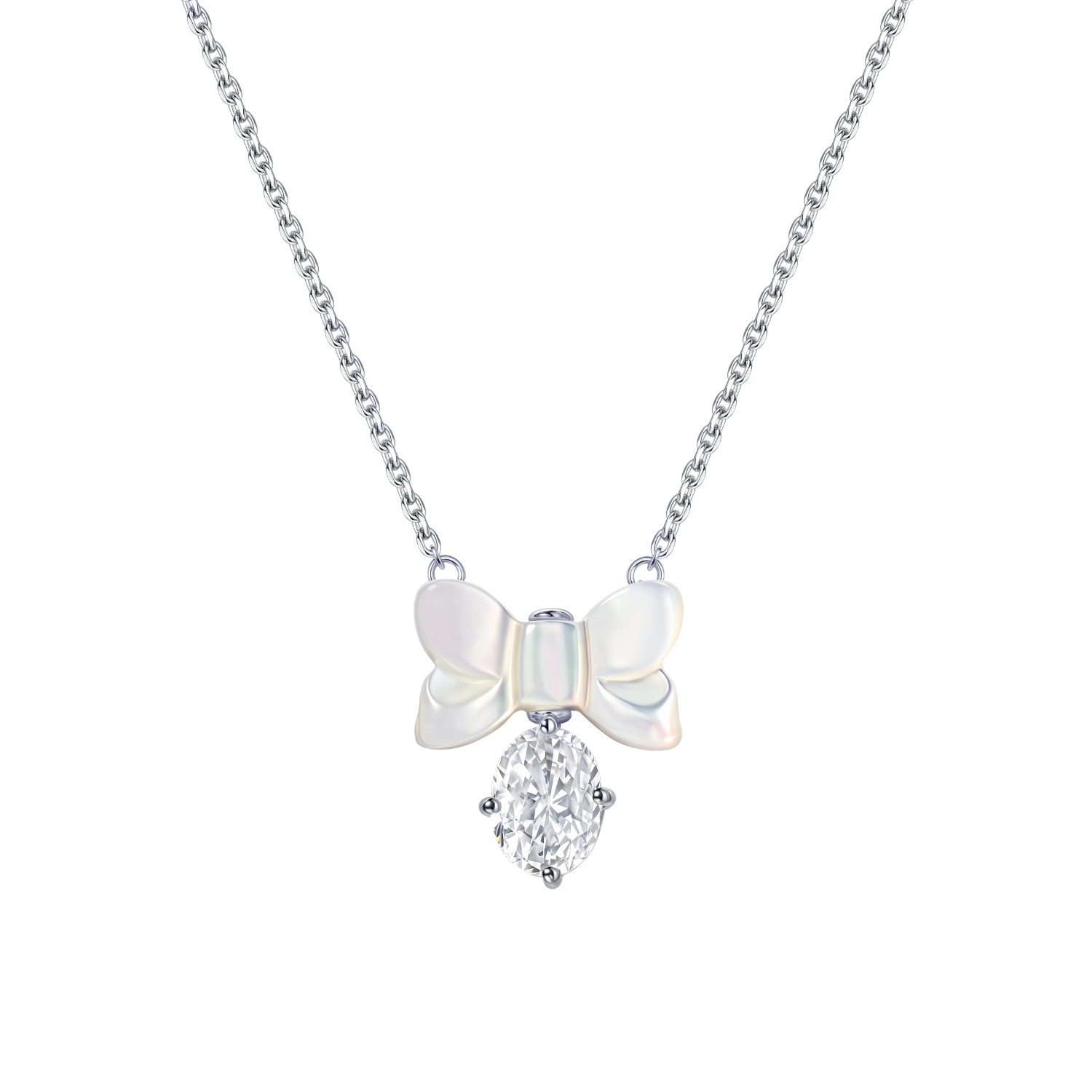 White Romance Pendant Necklaces