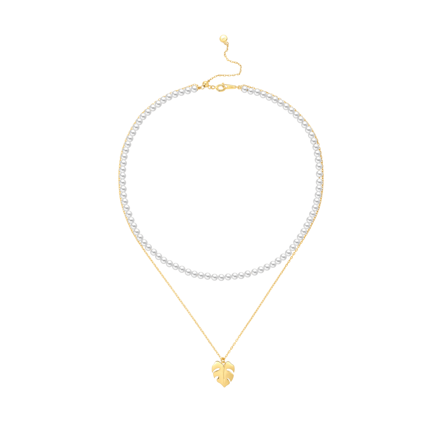 Monstera Layered Necklace