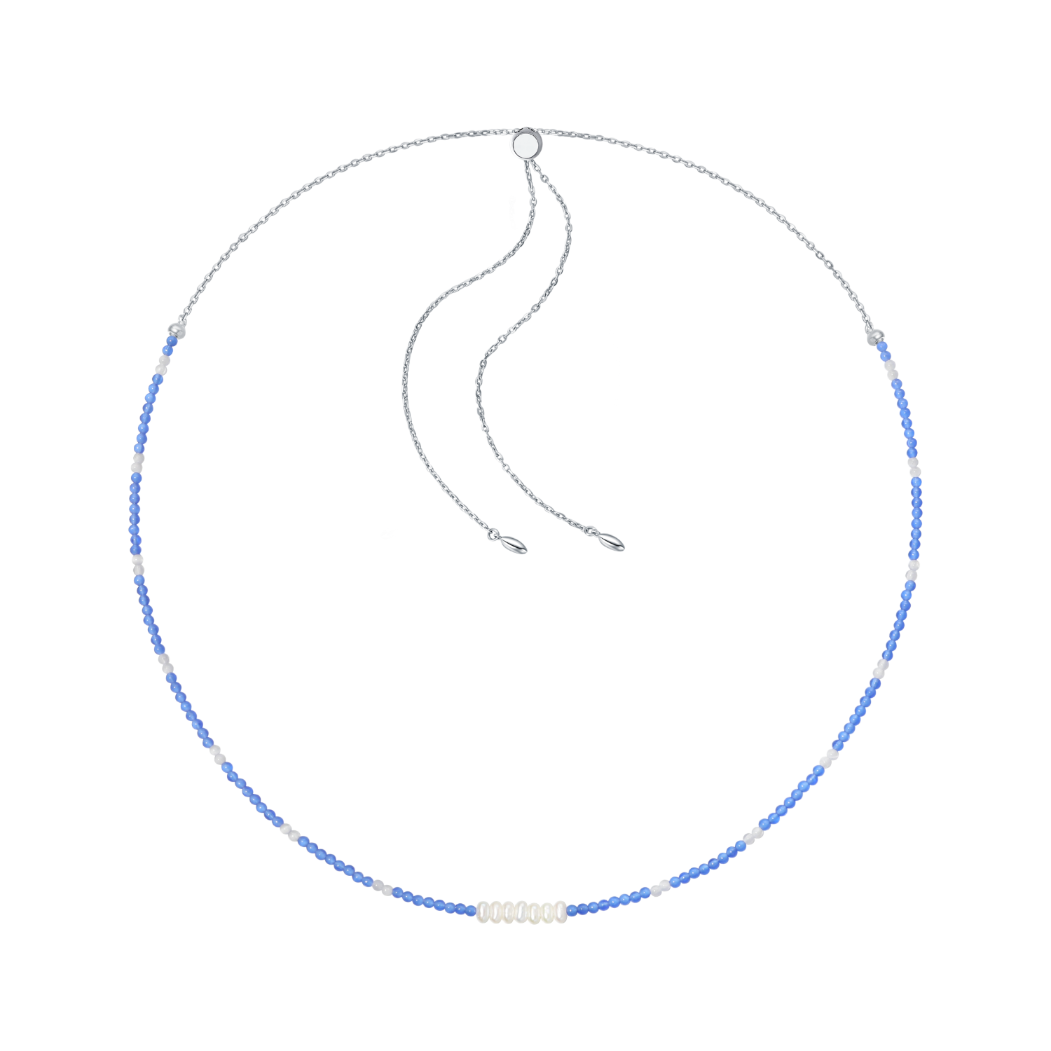 Azure Mists Beaded Necklace