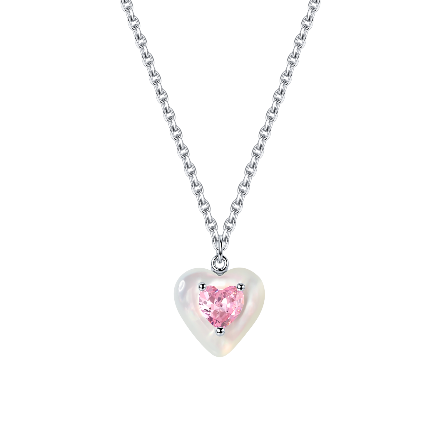 Peachy Spark Pendant Necklace