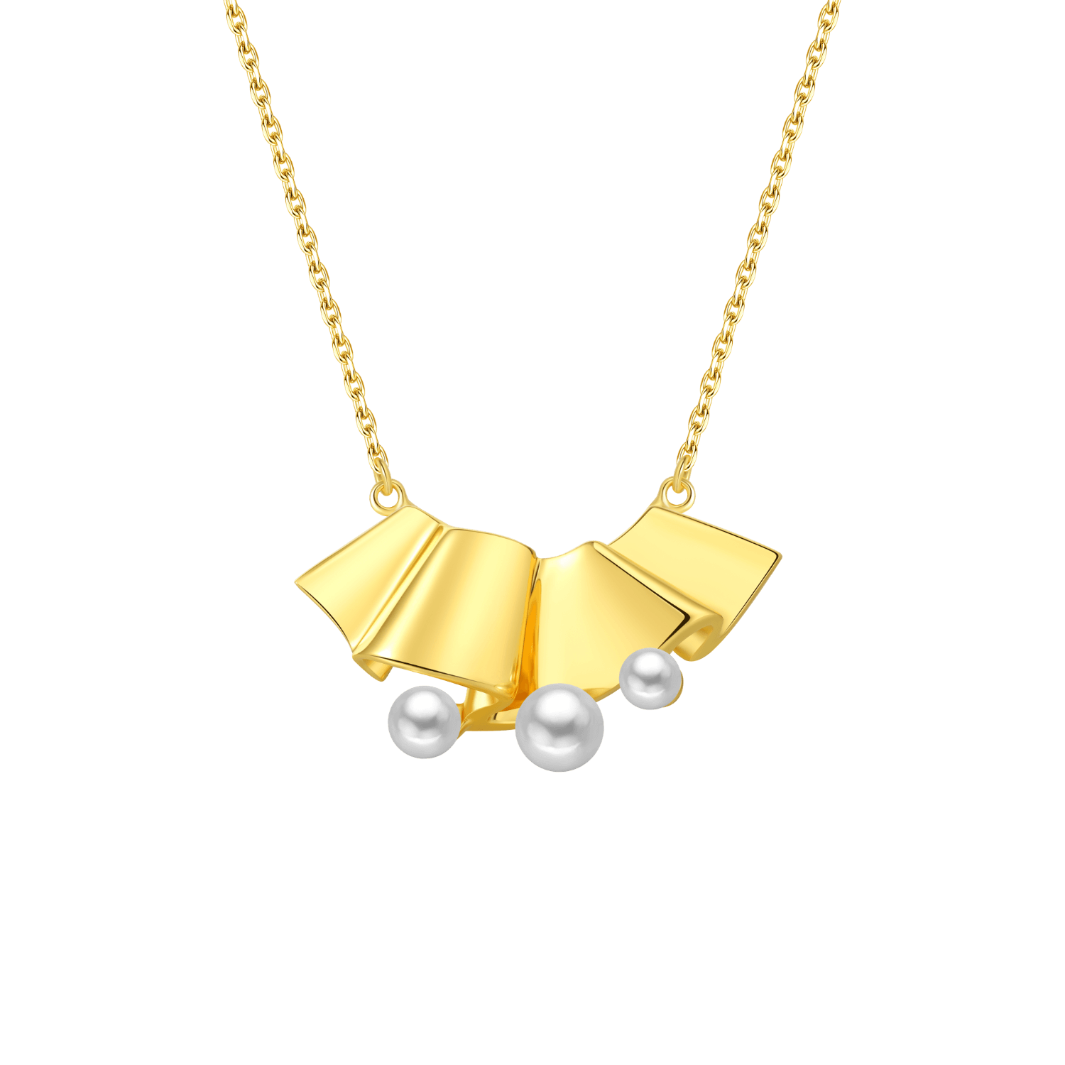 Folding Paper Pendant Necklace