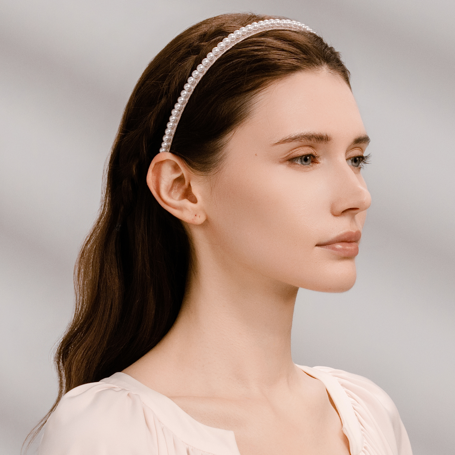 Dot Pearl Extra Thin Headband (Line & 1 Strand)