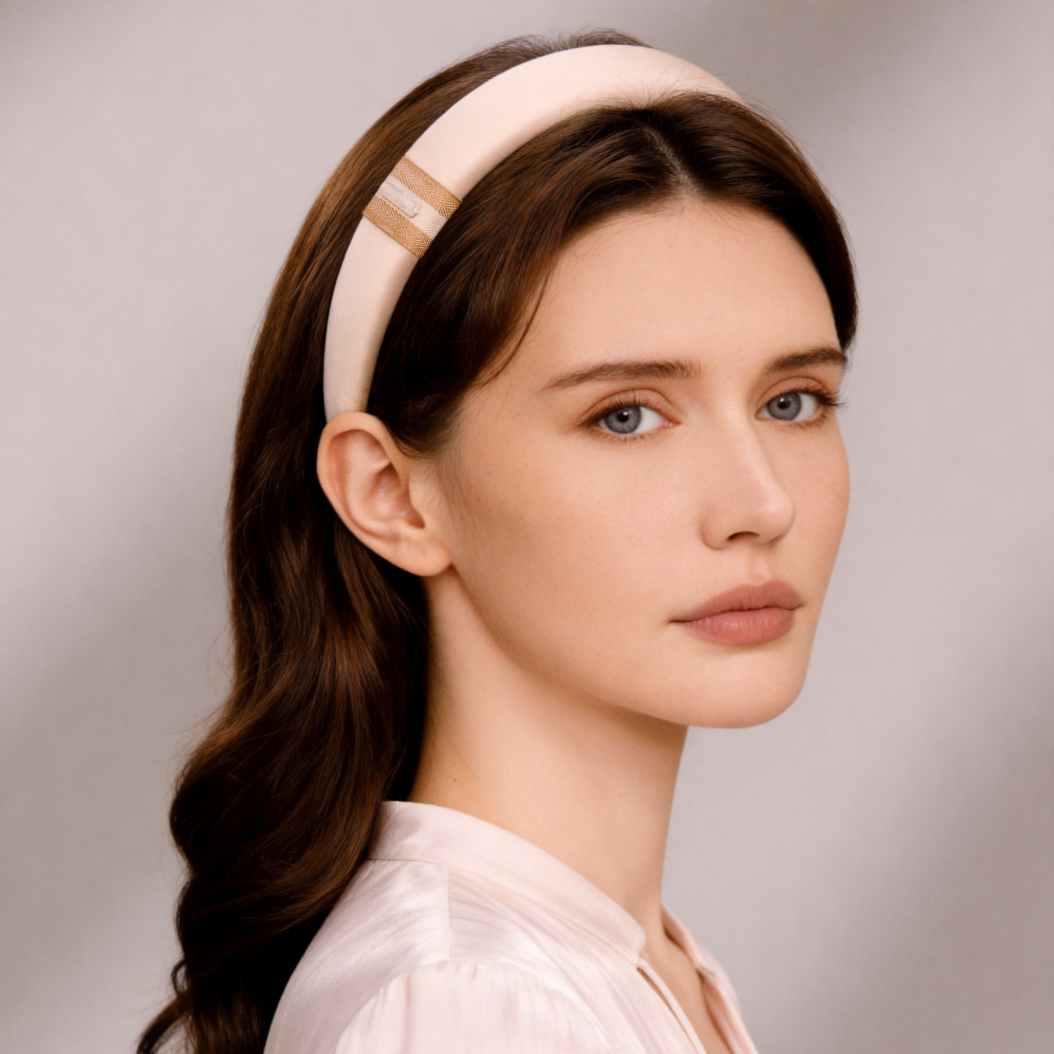 絲絲母貝寬版髮箍(三橫長方貝)