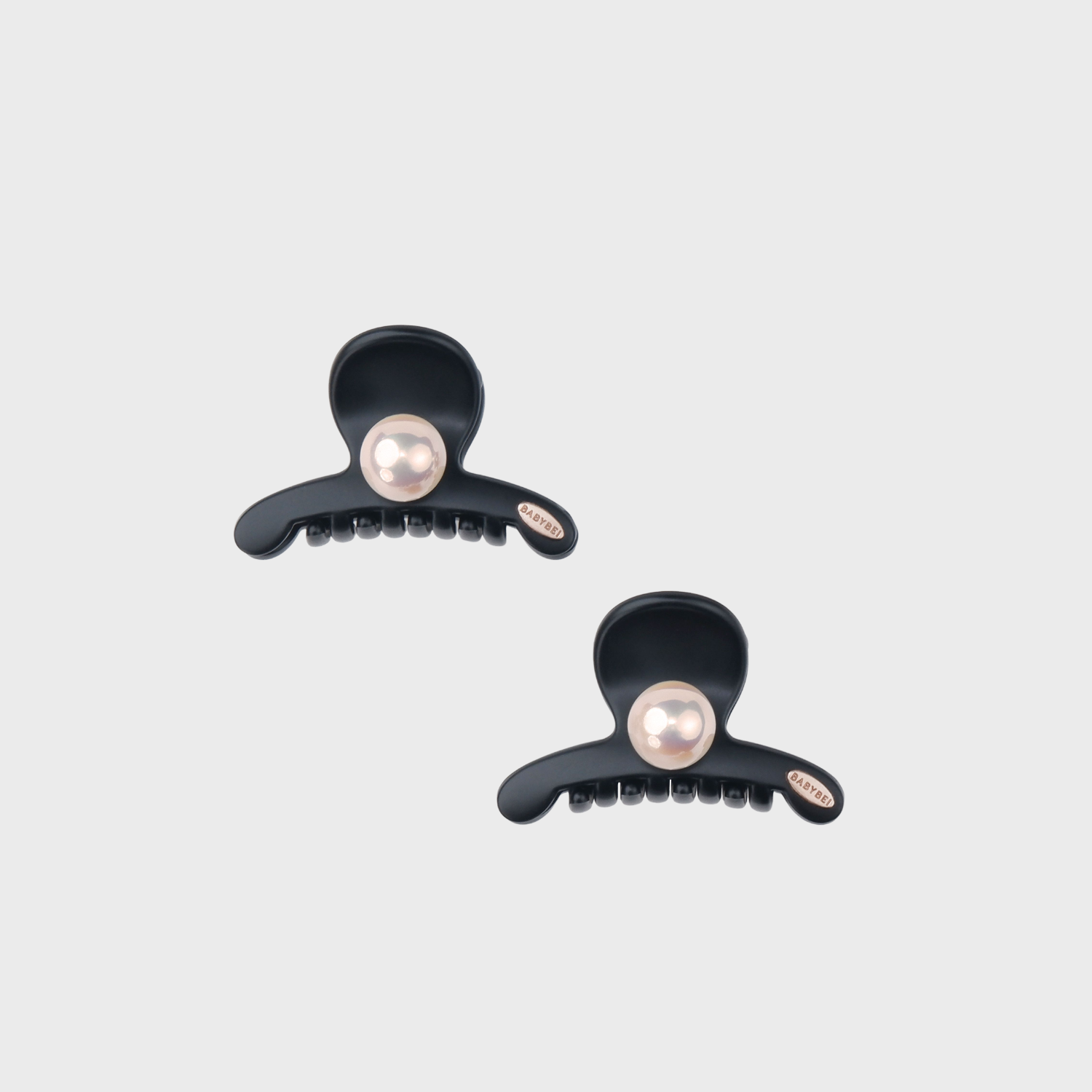 Dot Pearl Small Hair Claws (Round & 1 Bead)