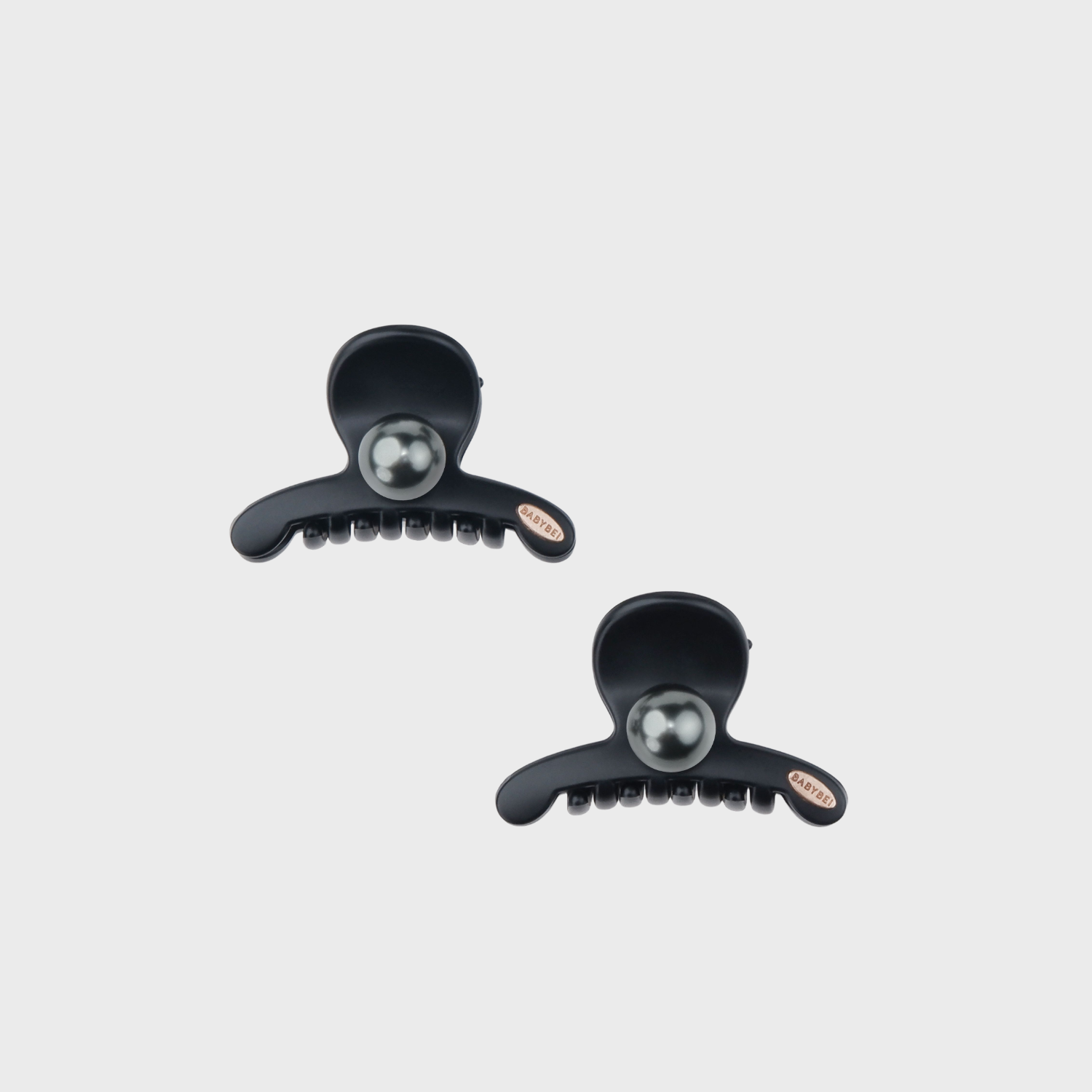 Dot Pearl Small Hair Claws (Round & 1 Bead)