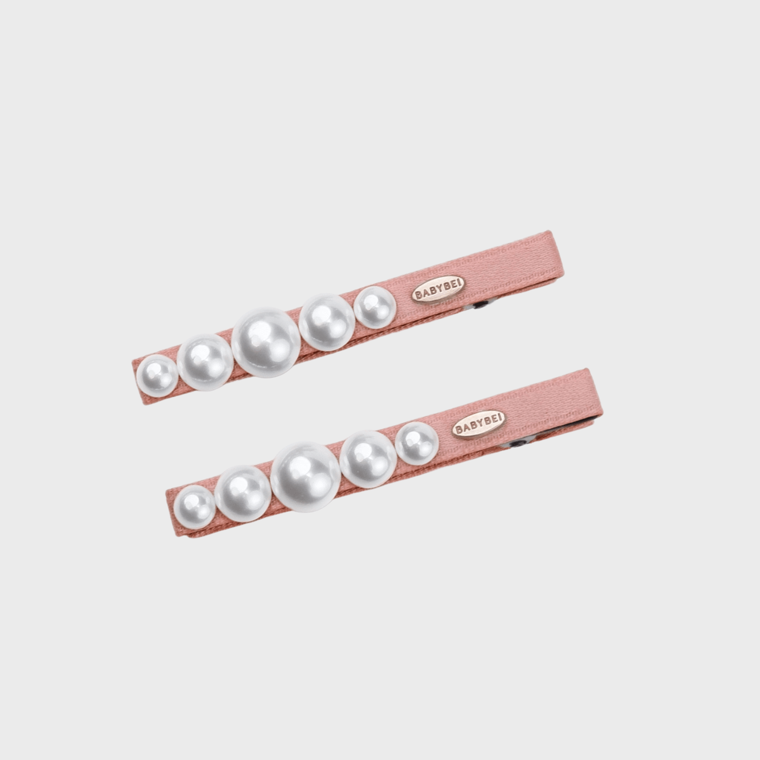 Dot Pearl Medium Hair Clips (Row & 5 Beads)