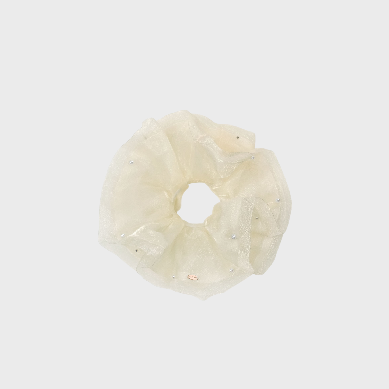 Organza Pearl Extra Large Scrunchie (2 Layers & Scattered)