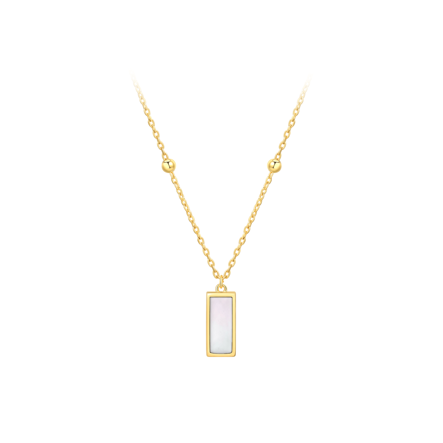 Little Golden Beans Pendant Necklace