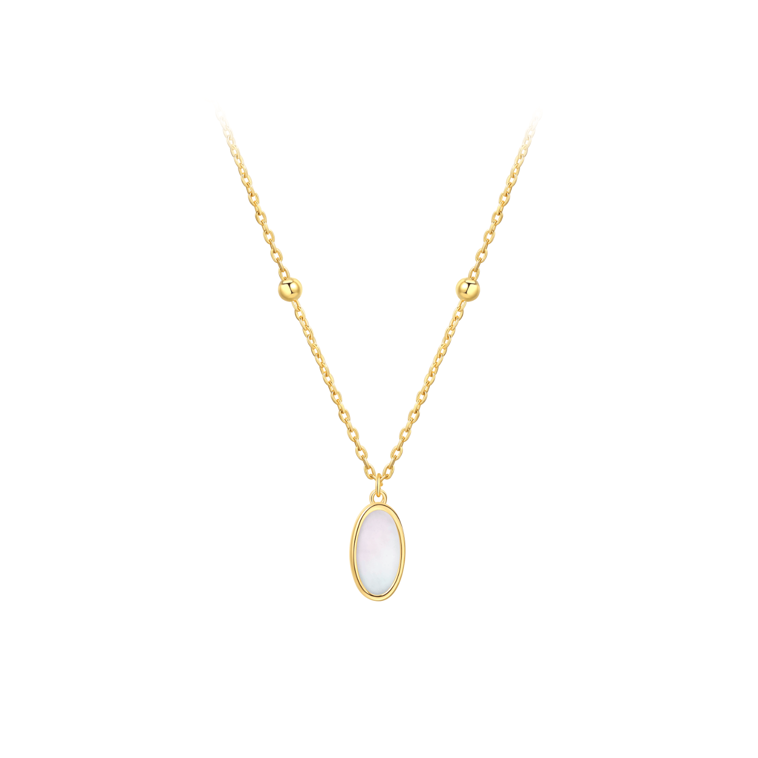 Little Golden Beans Pendant Necklace