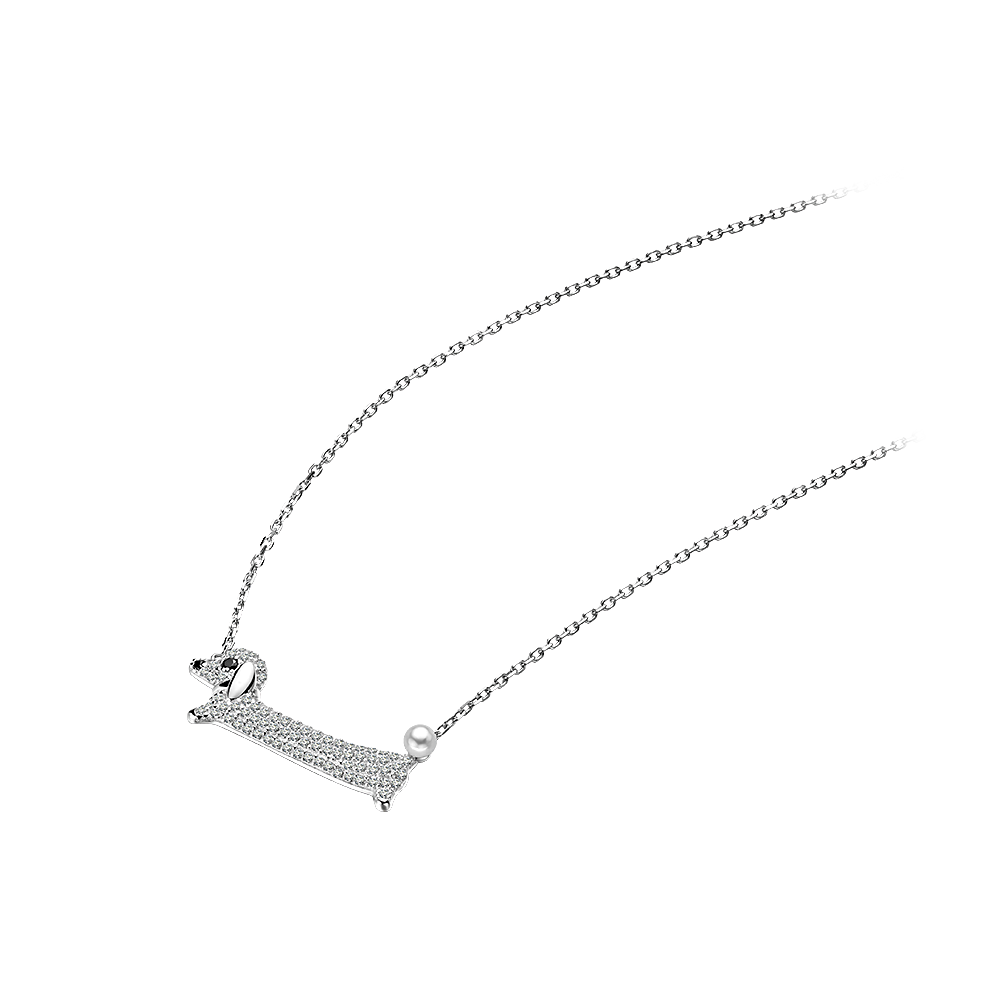 Puppy Pendant Necklace