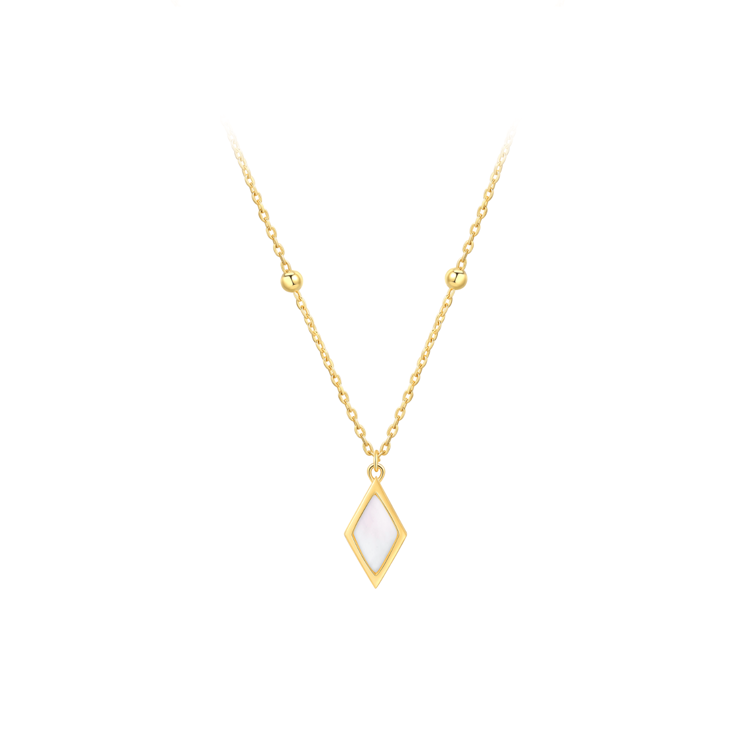 Little Golden Beans Pendant Necklace