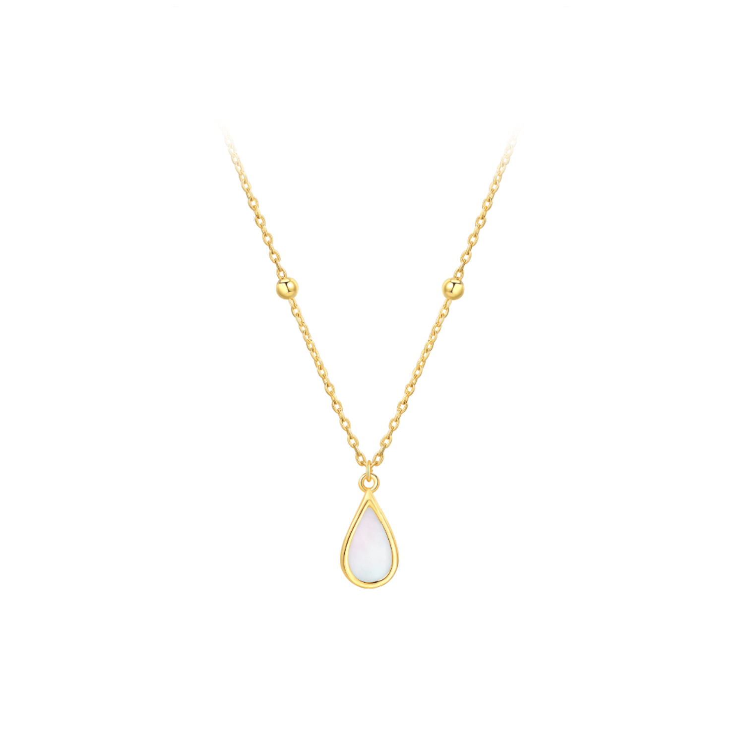 Little Golden Beans Pendant Necklace
