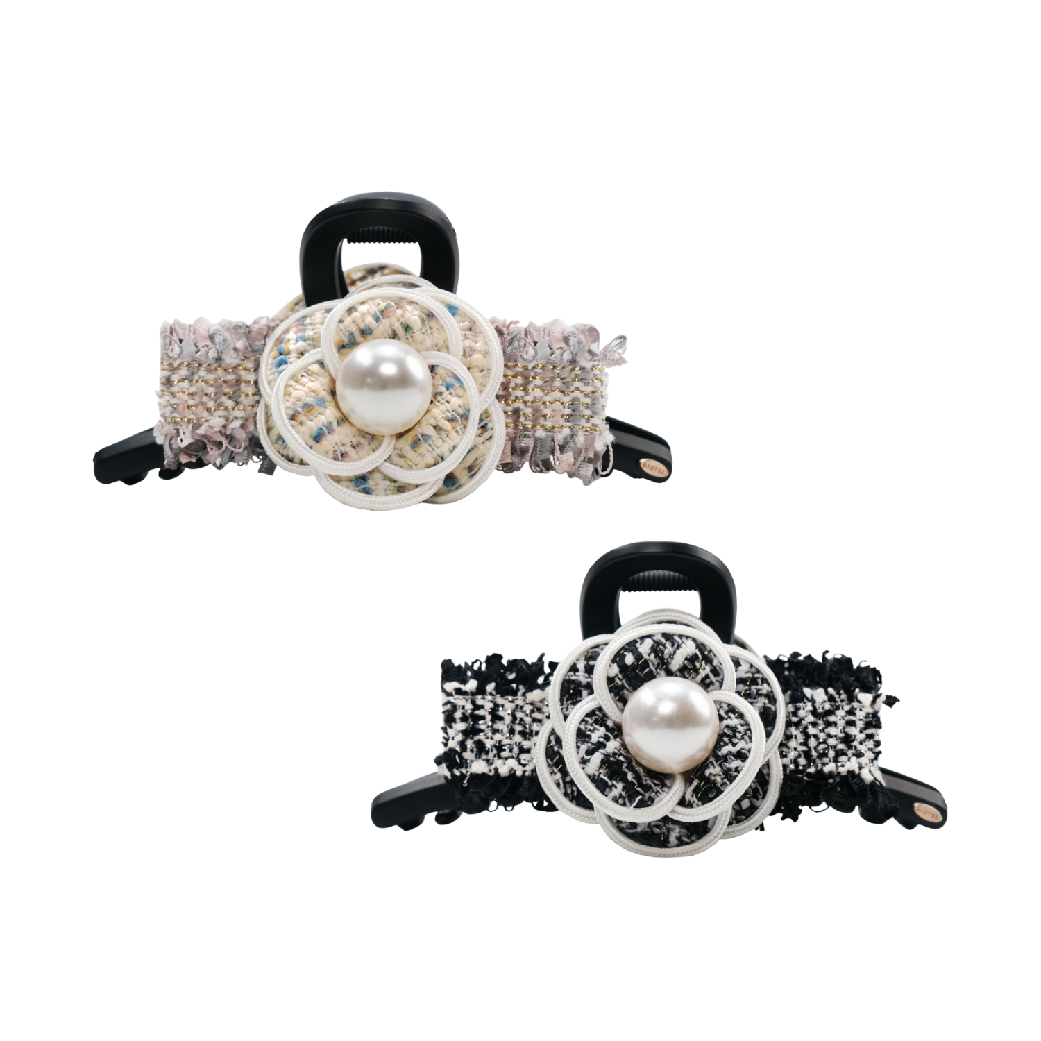 茶茶珍珠超大号抓夹（粗花呢单珠）