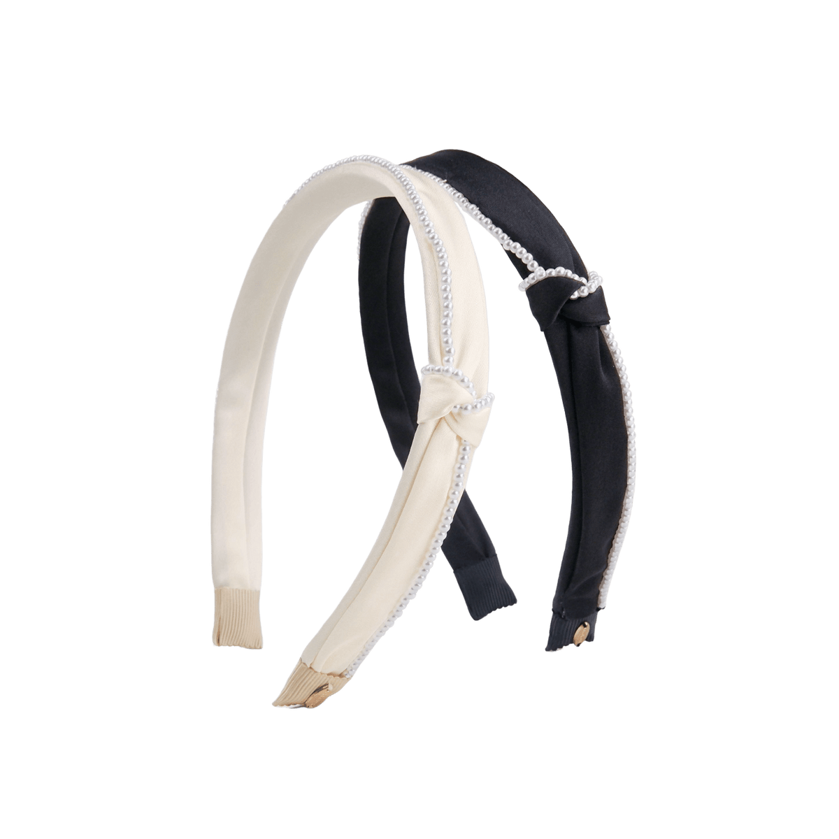 Penelope Headband
Petite / Pearl / Sky Satin Pearl Thin Headband (1 Knot & 1 Strand) main image 3